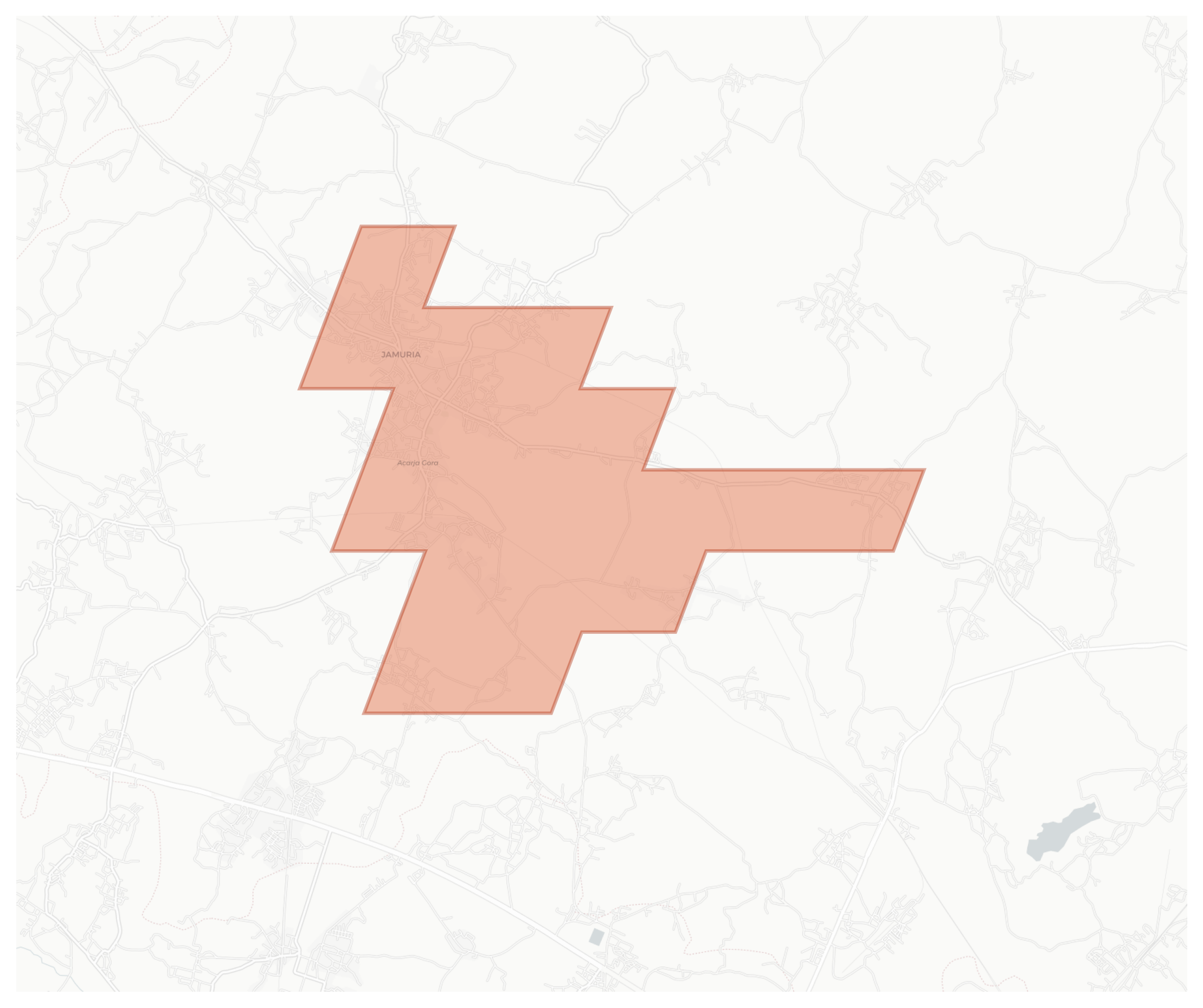 Jamuria geographic map