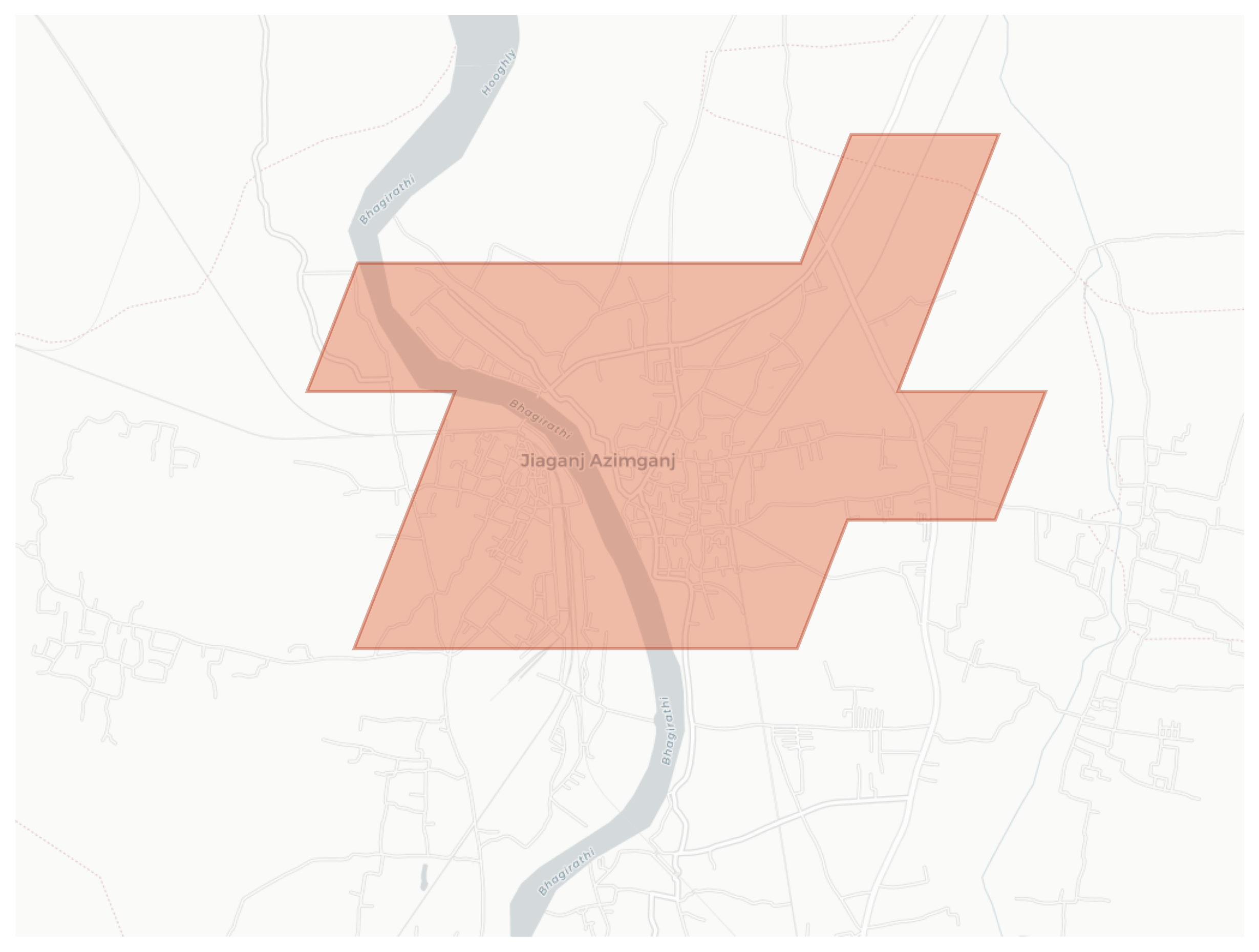 Jiaganj Azimganj geographic map
