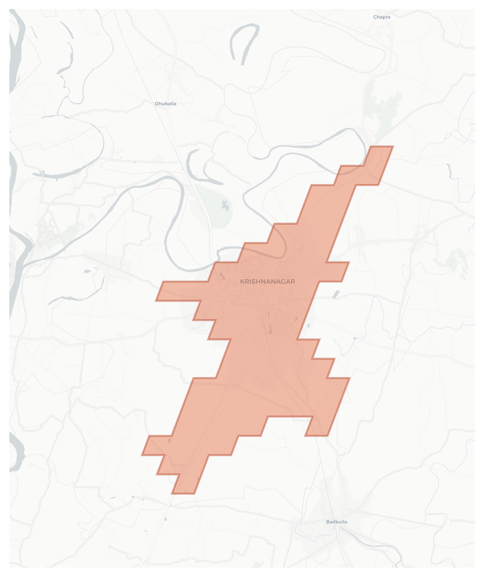 Krishnanagar geographic map
