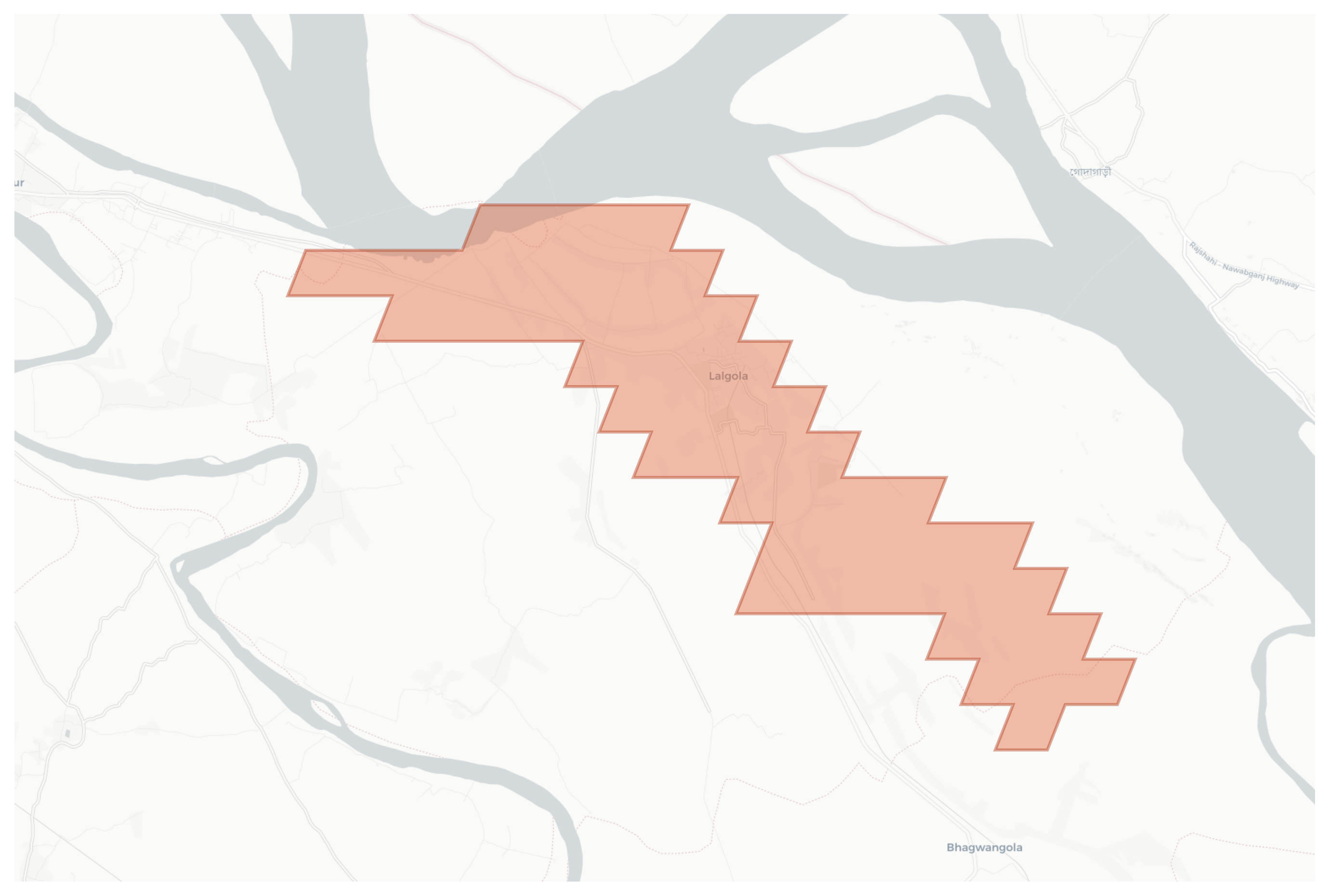 Lalgola geographic map