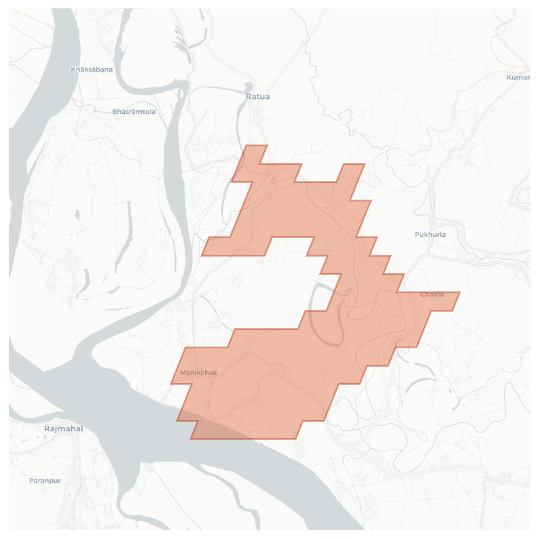 Manikchak geographic map
