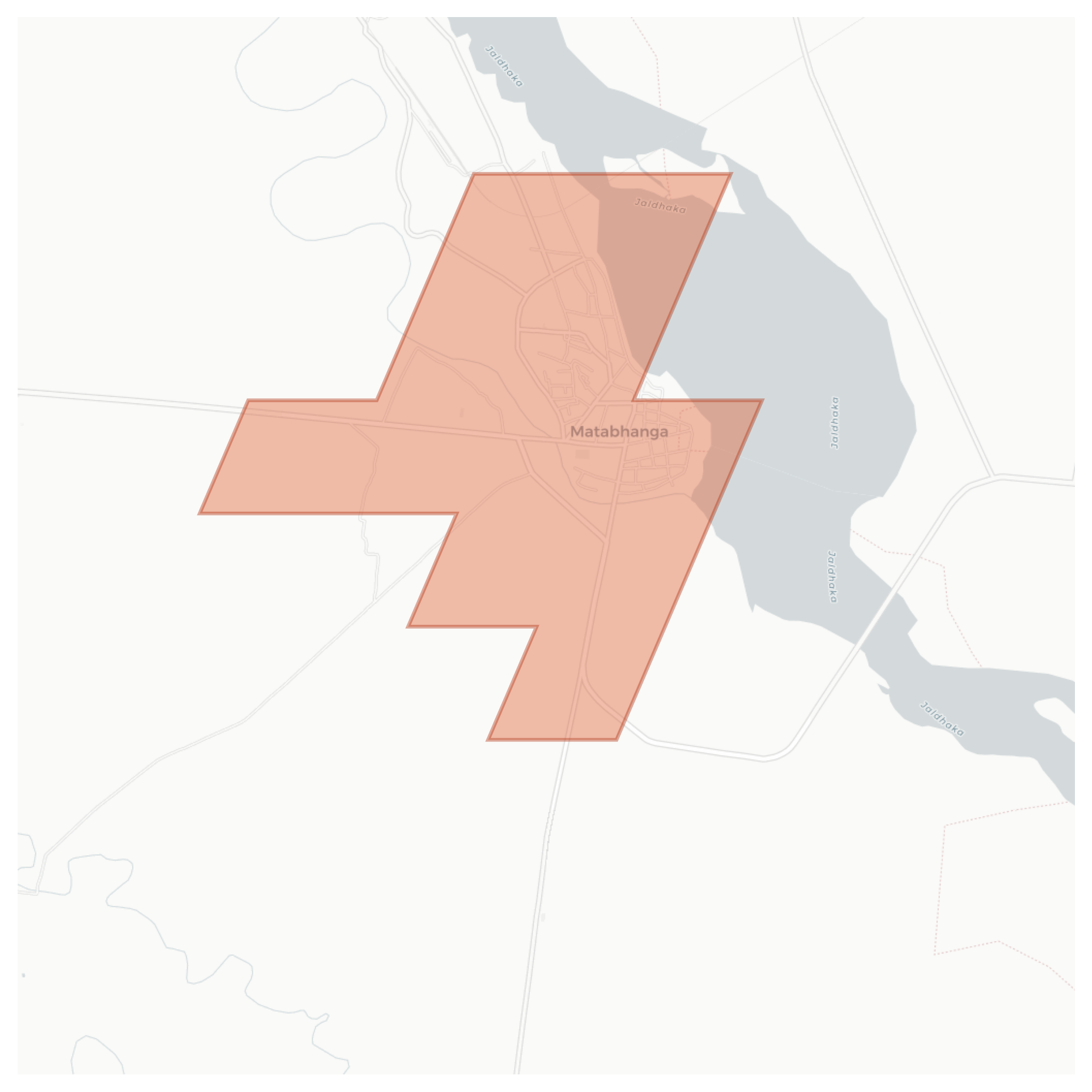 Matabhanga geographic map