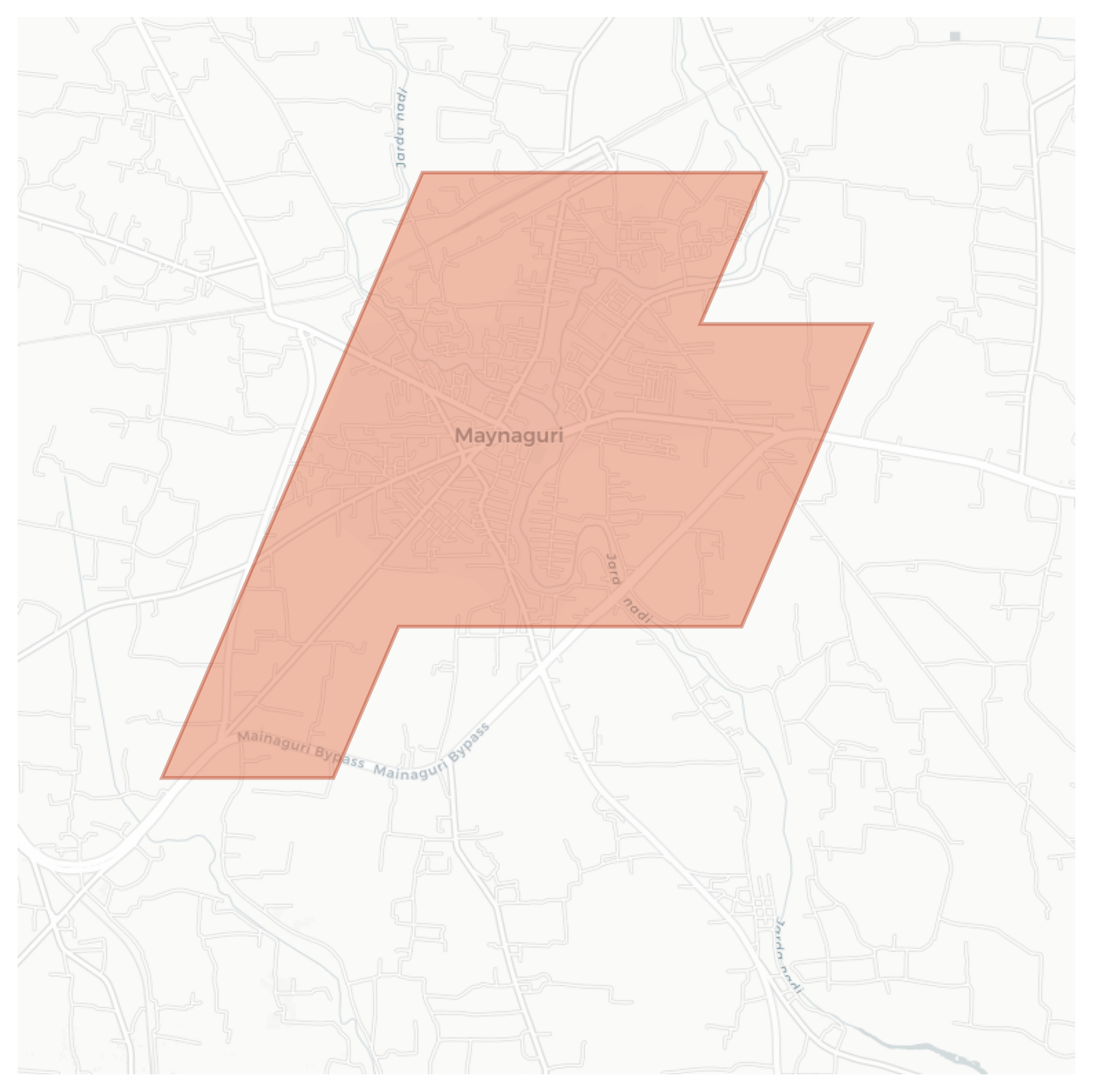 Maynaguri geographic map