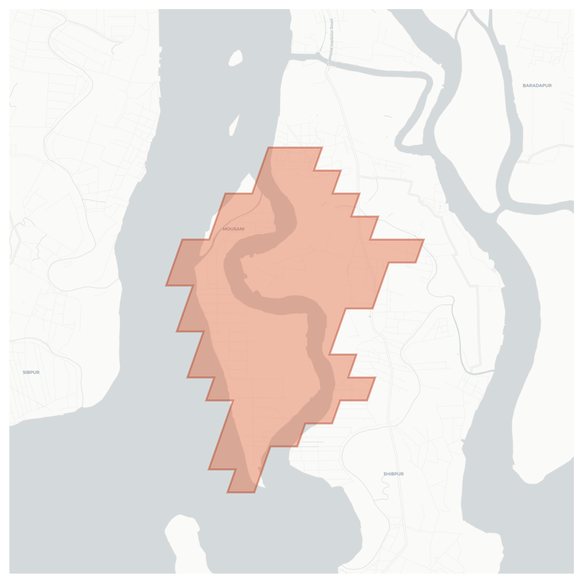 Mousani geographic map