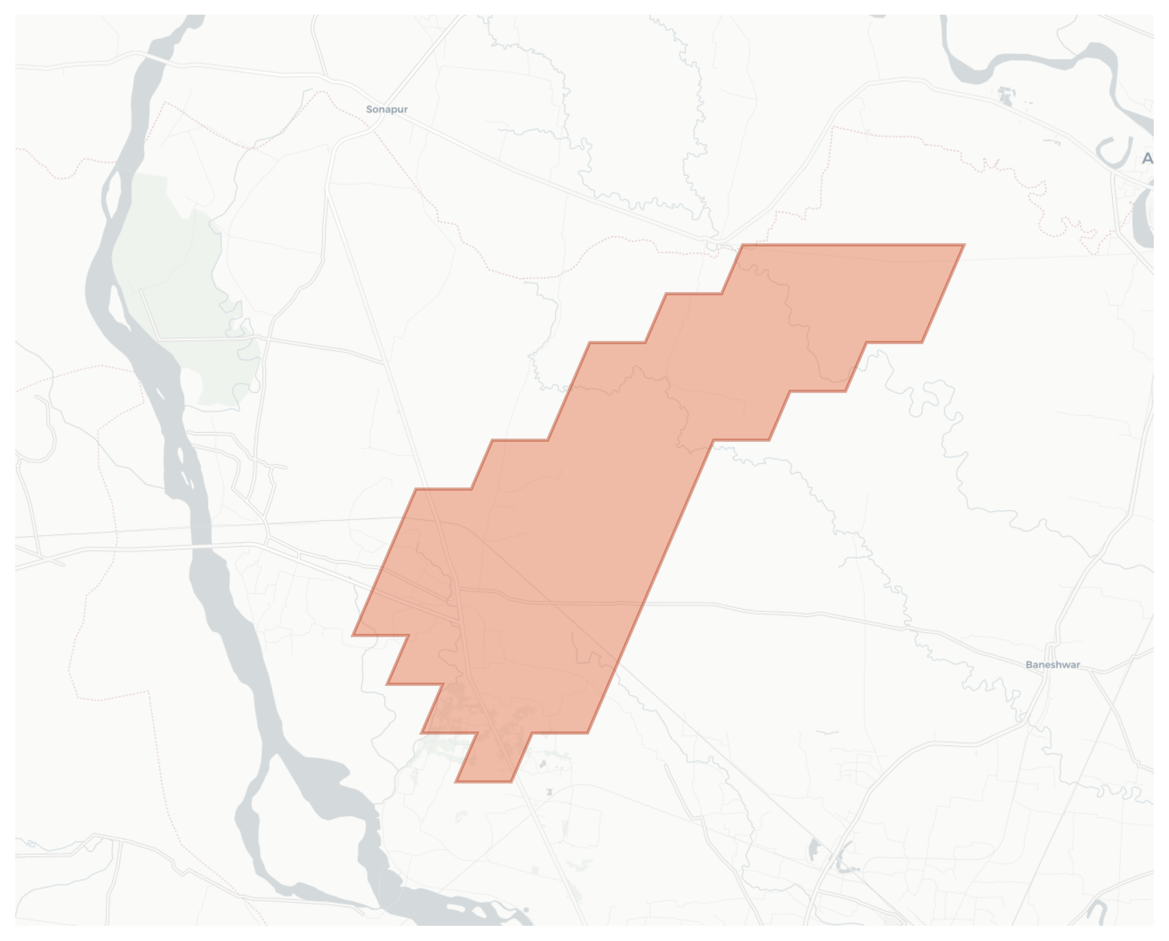 Pundibari geographic map