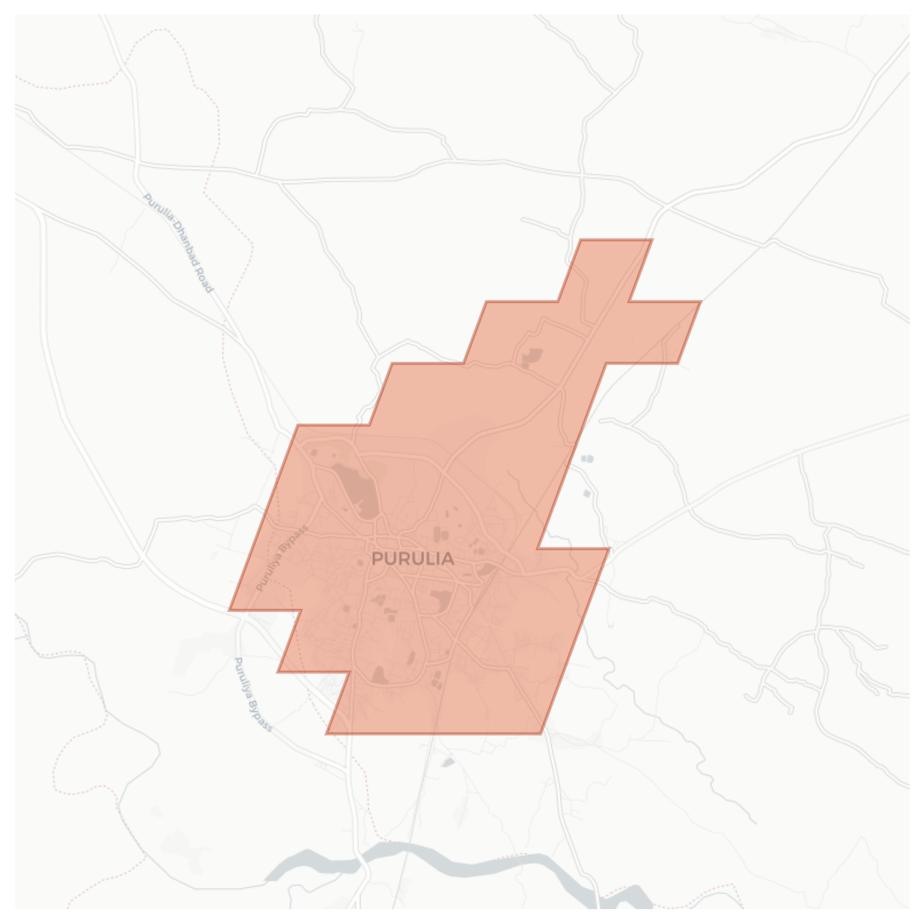 Purulia geographic map