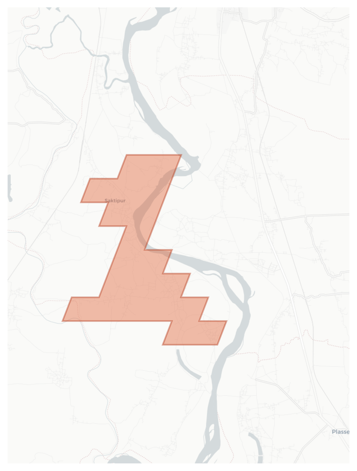 Saktipur geographic map