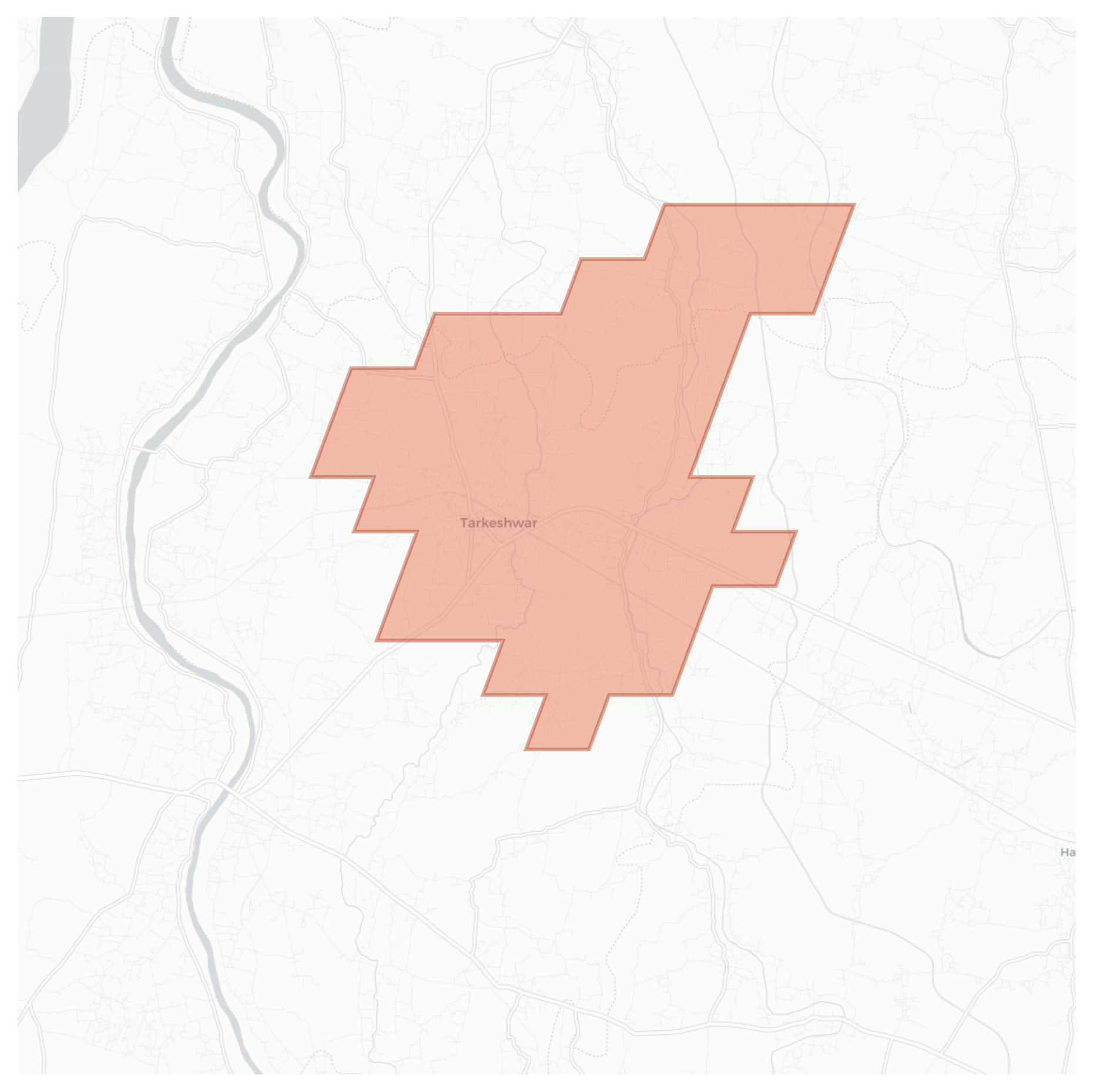 Tarkeshwar geographic map