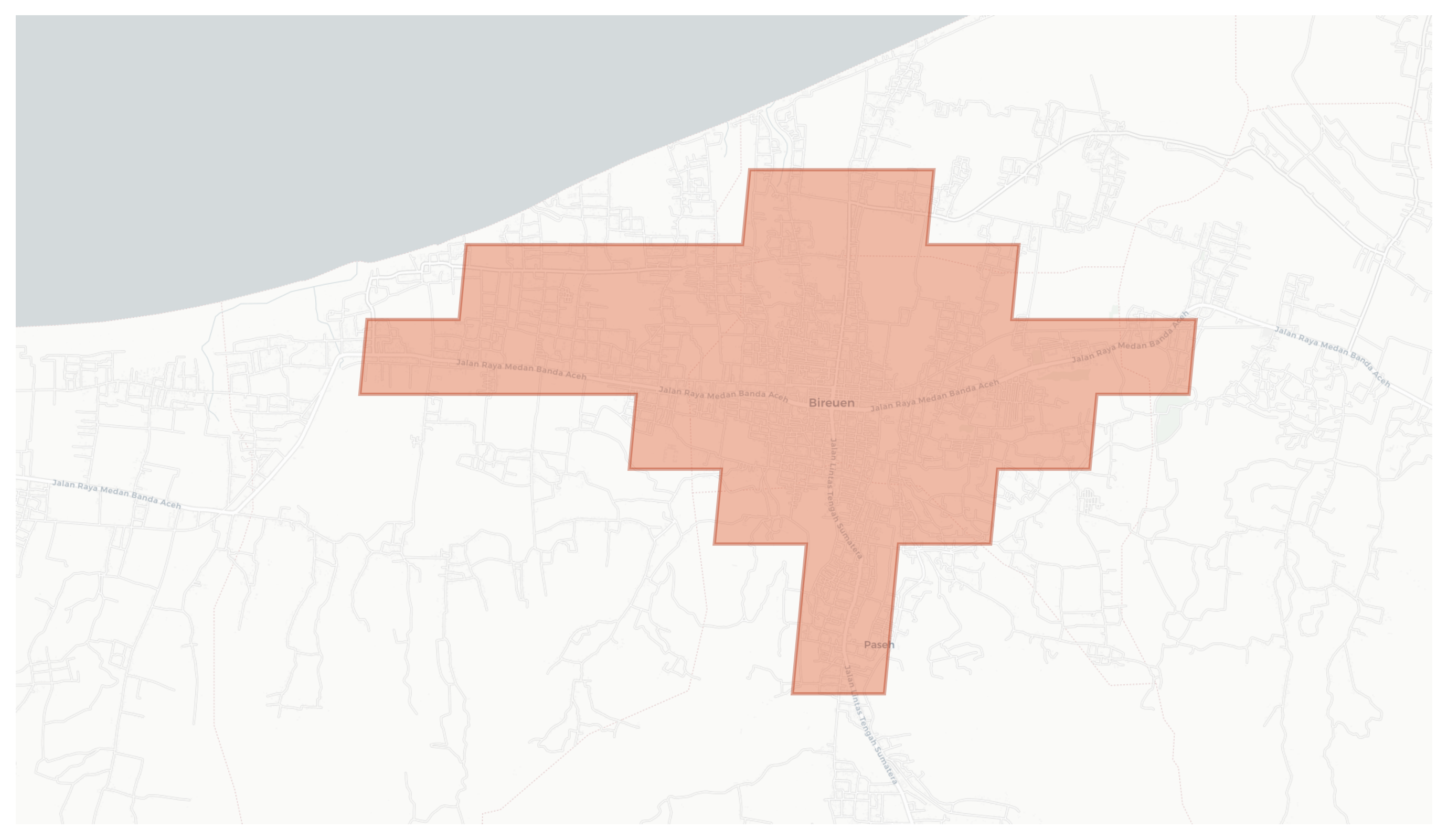 Bireuen geographic map