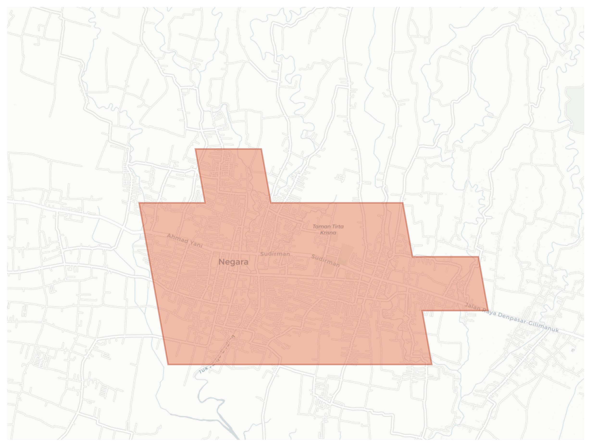 Negara geographic map