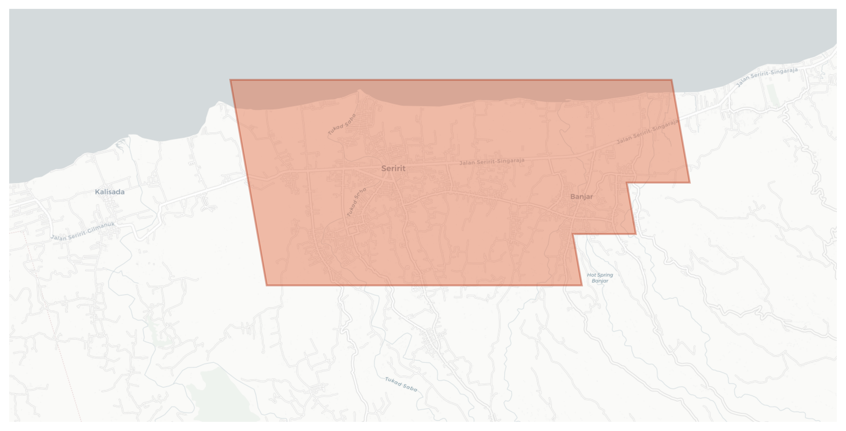 Seririt geographic map