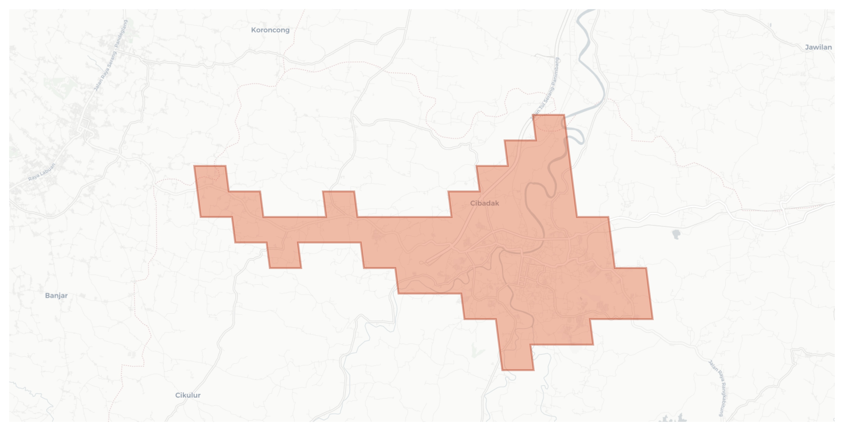 Rangkasbitung geographic map