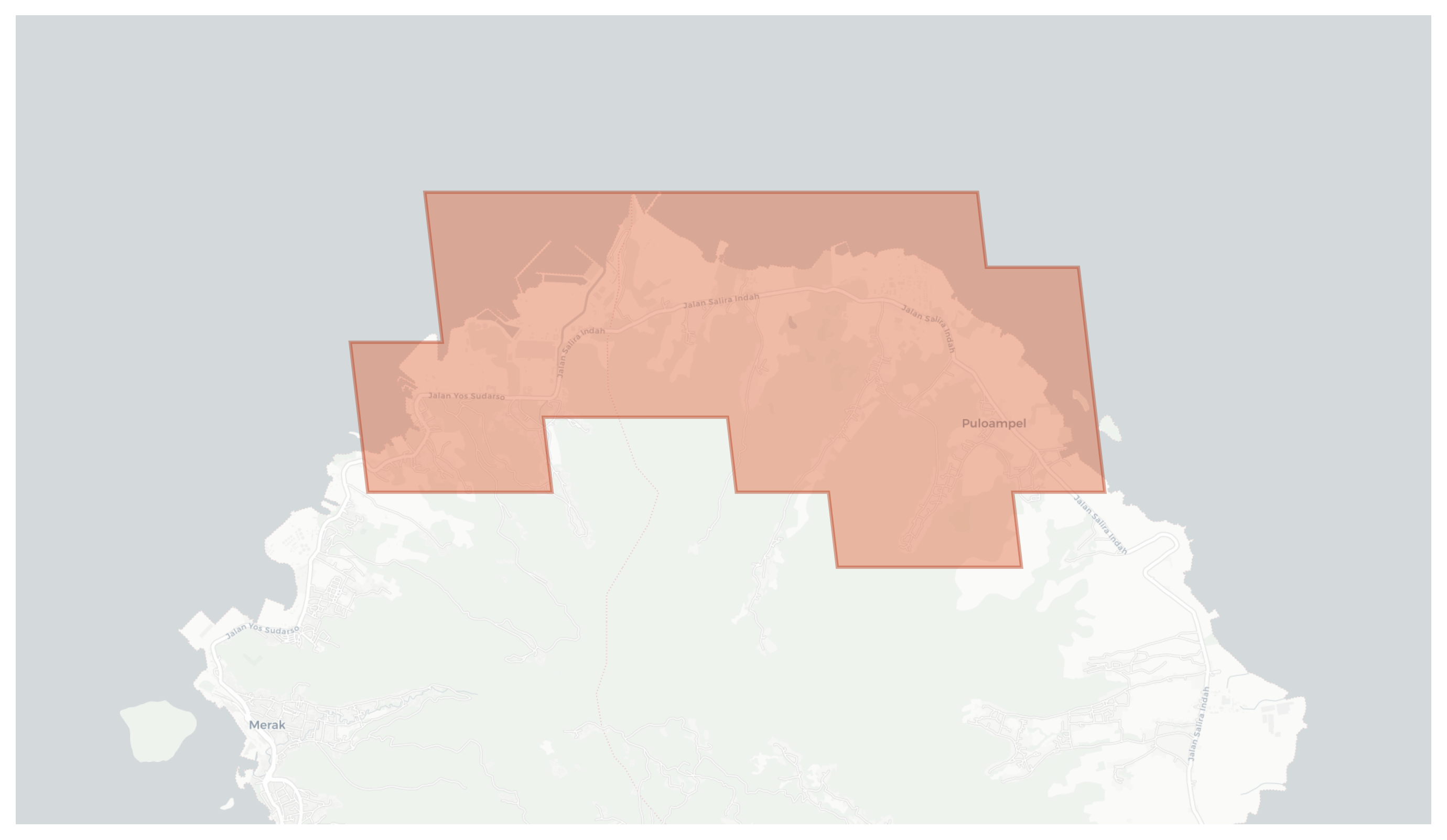 Suralaya geographic map
