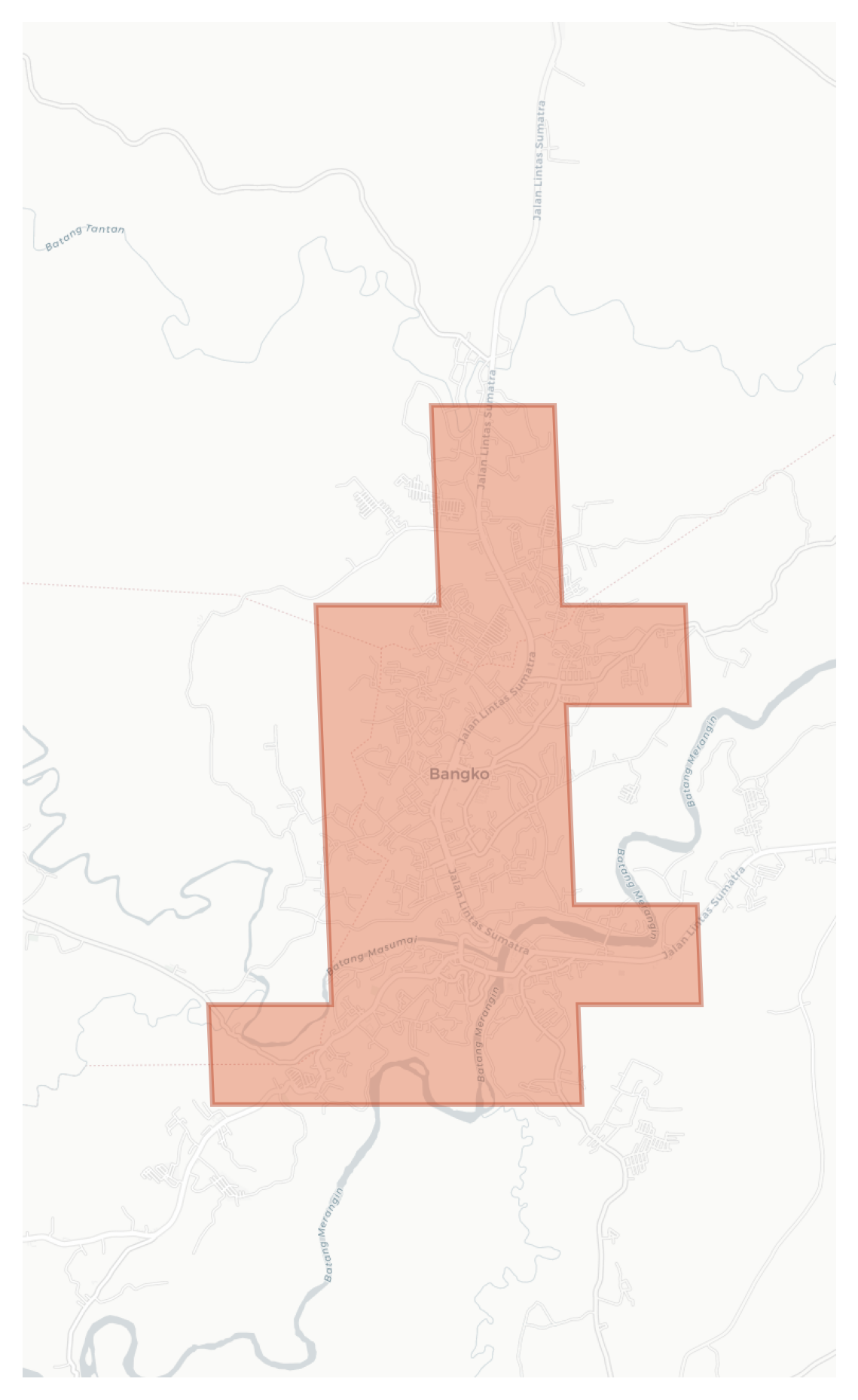 Bangko geographic map
