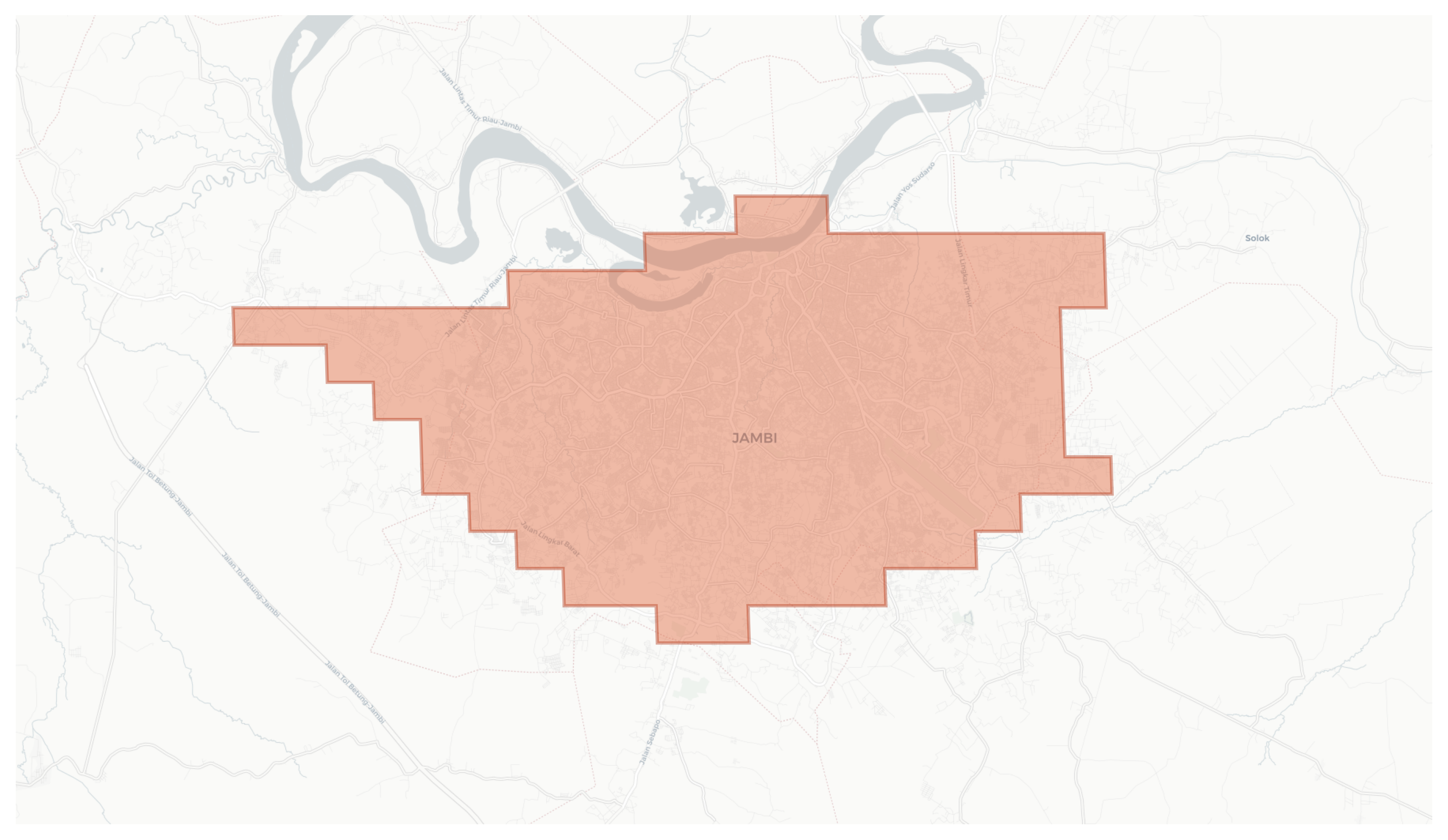 Jambi geographic map