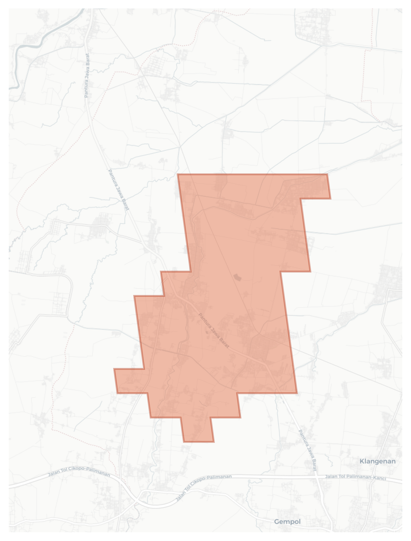 Arjawinangun geographic map