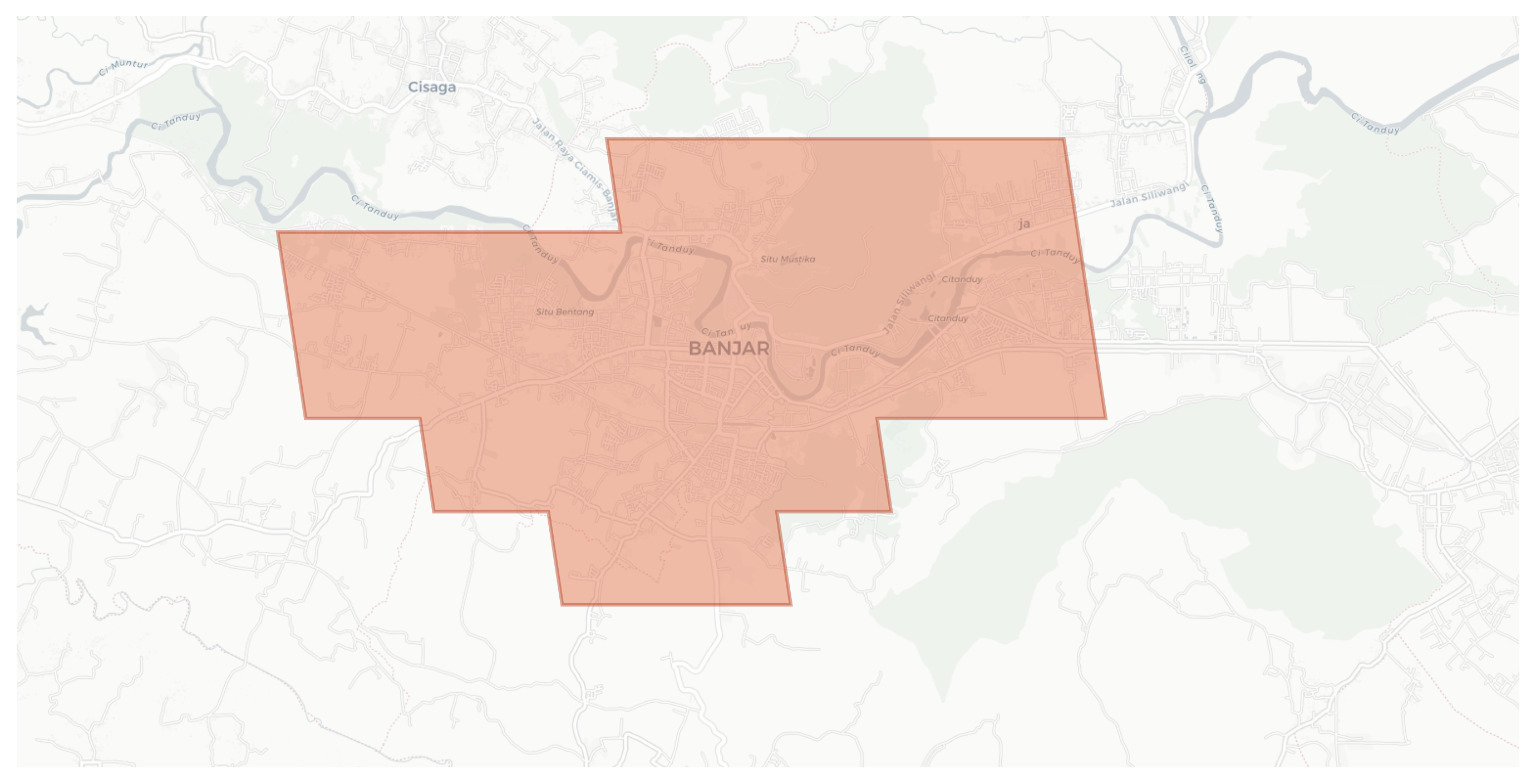 Banjar geographic map