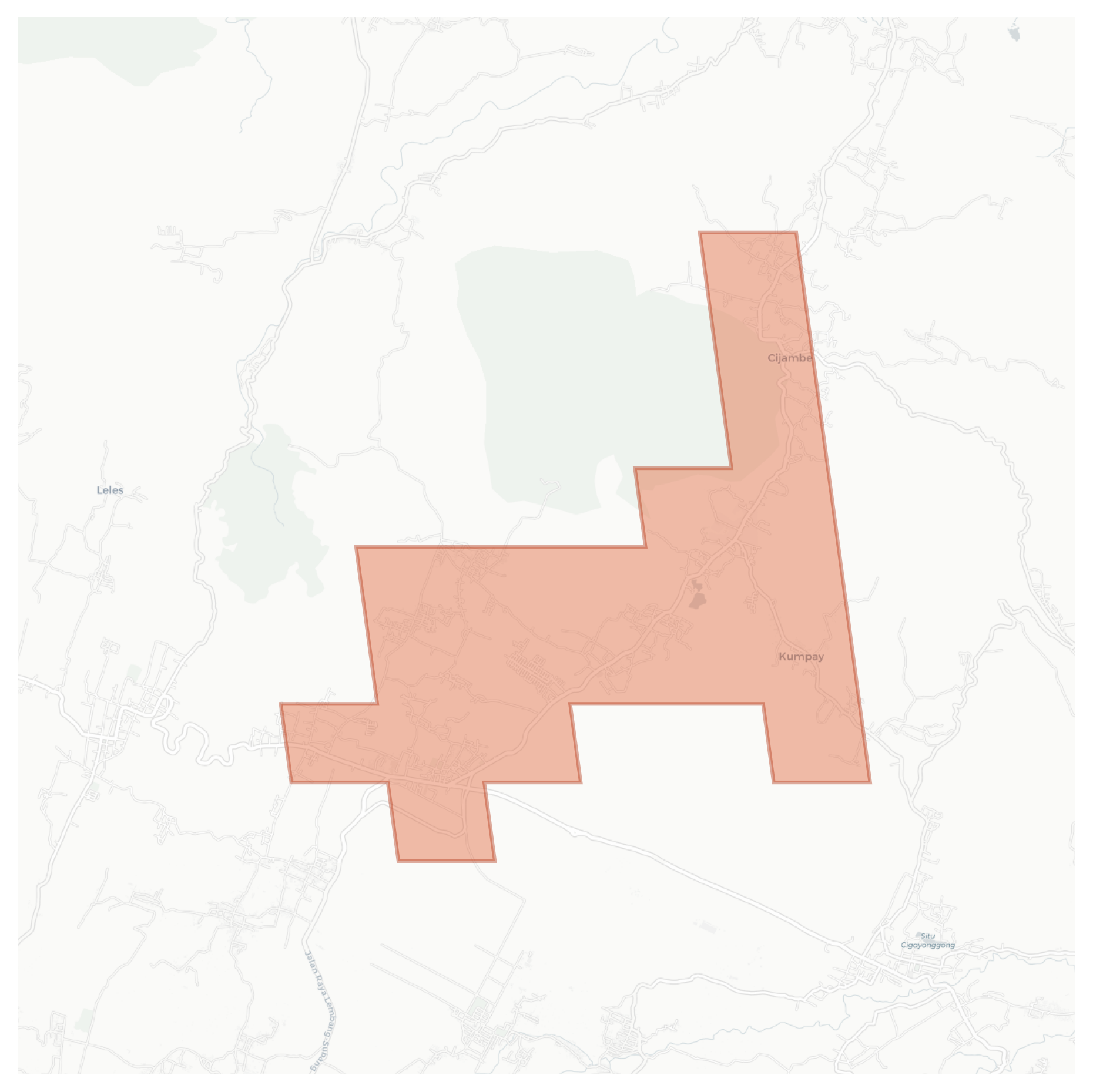 Bumihayu geographic map