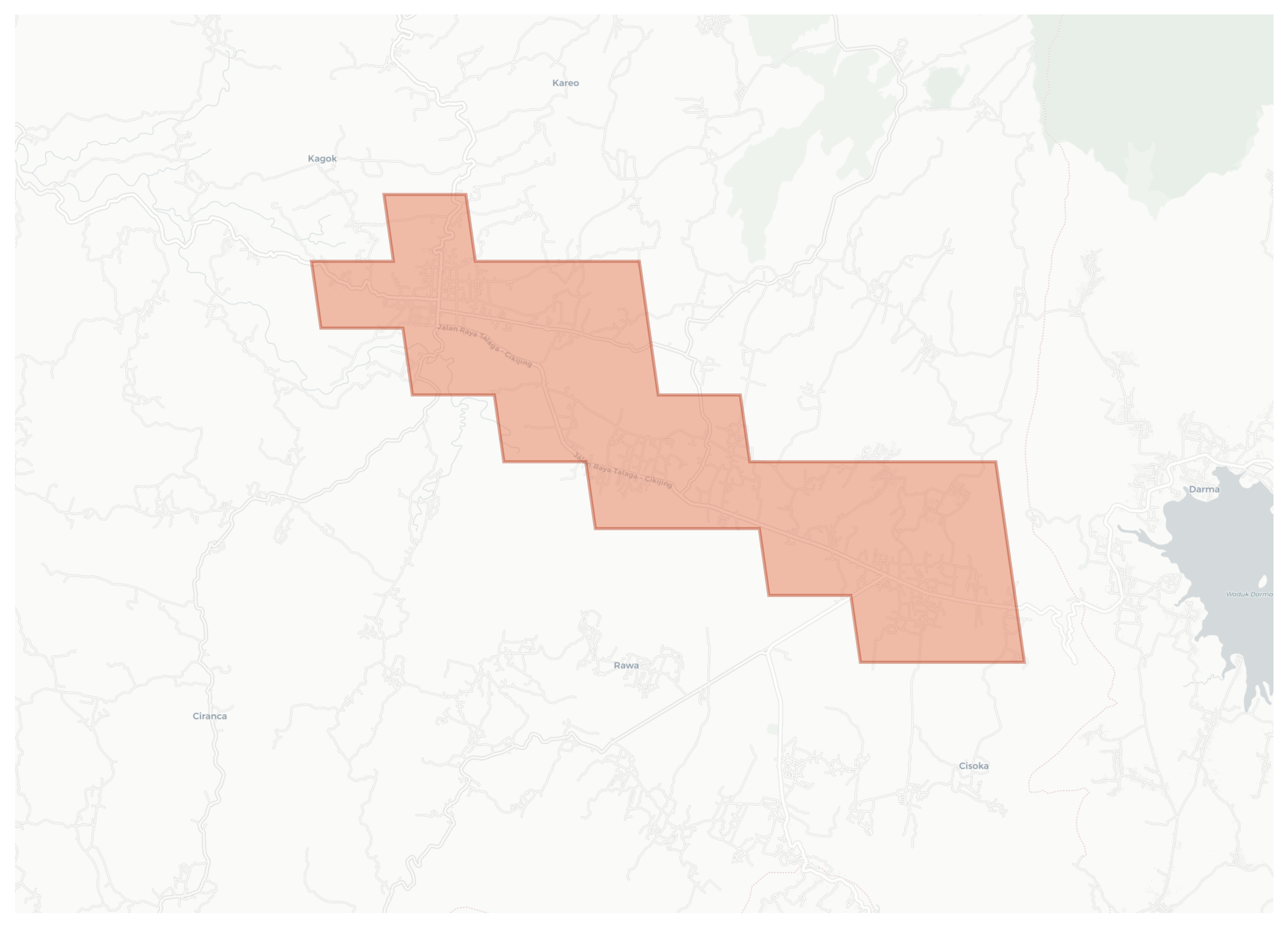 Cikijing geographic map