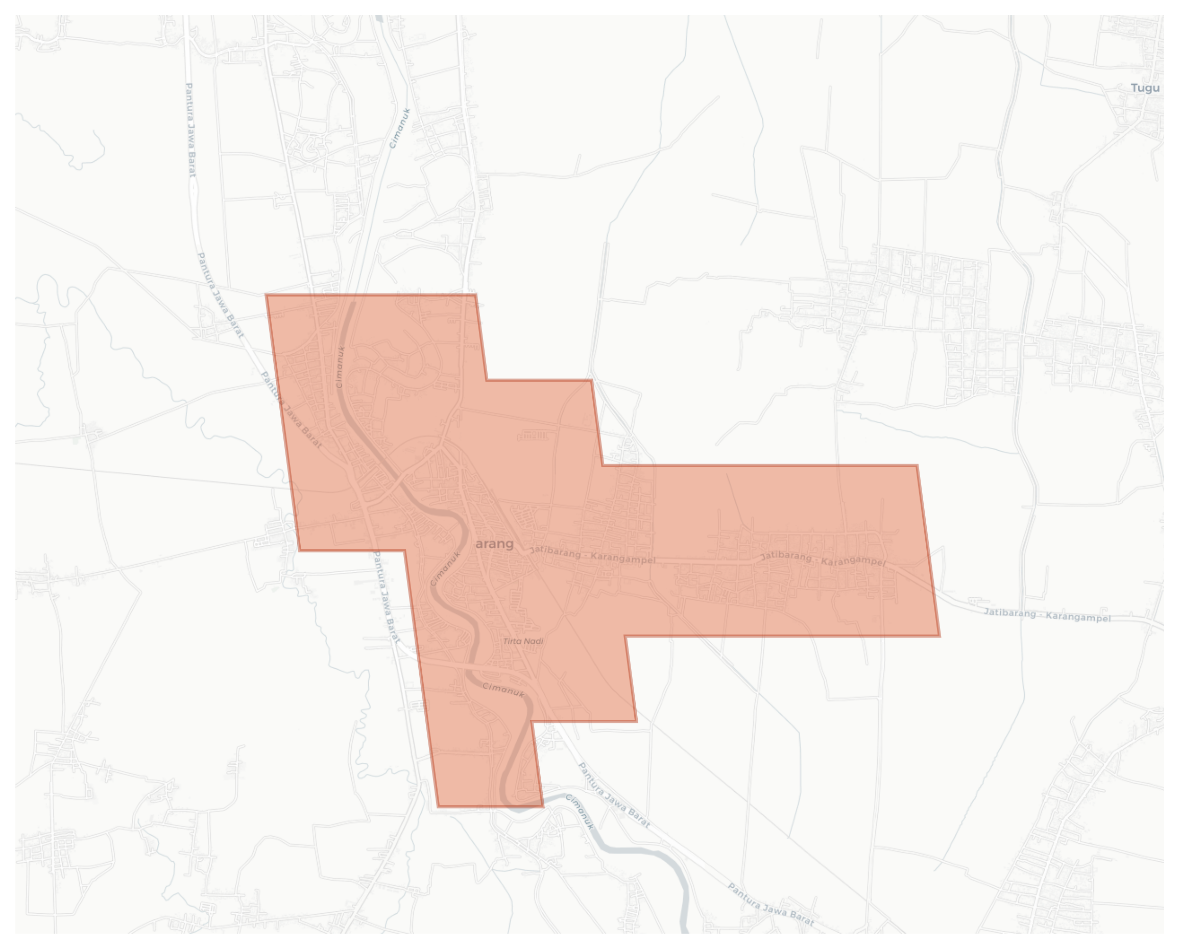 Jatibarang geographic map