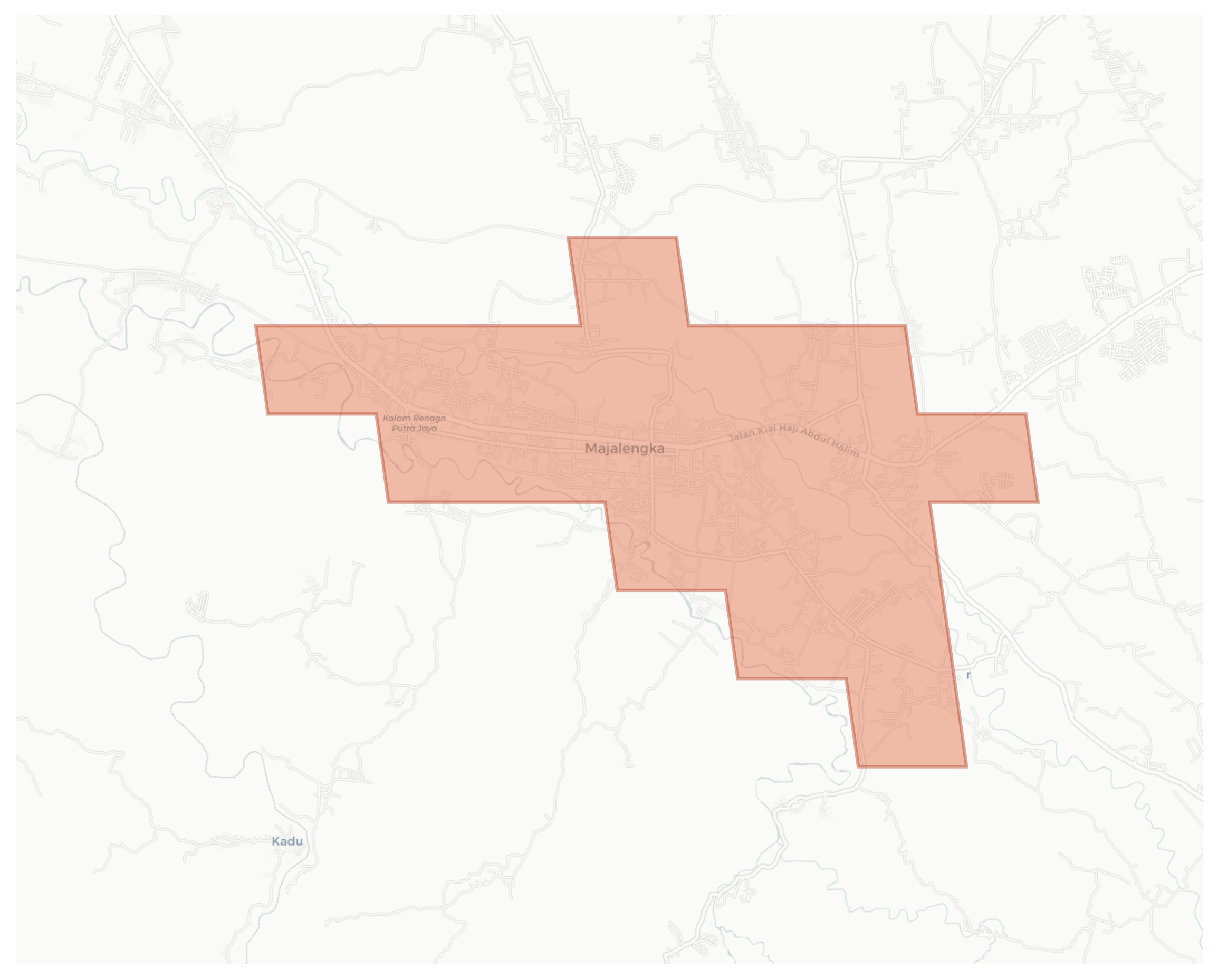 Majalengka geographic map