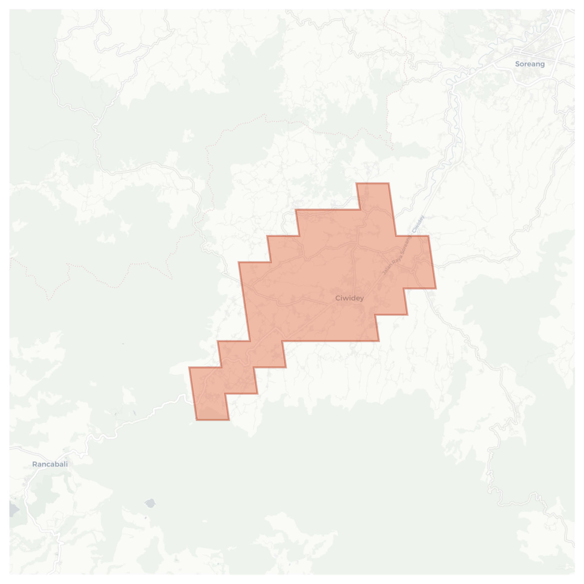 Panundaan geographic map
