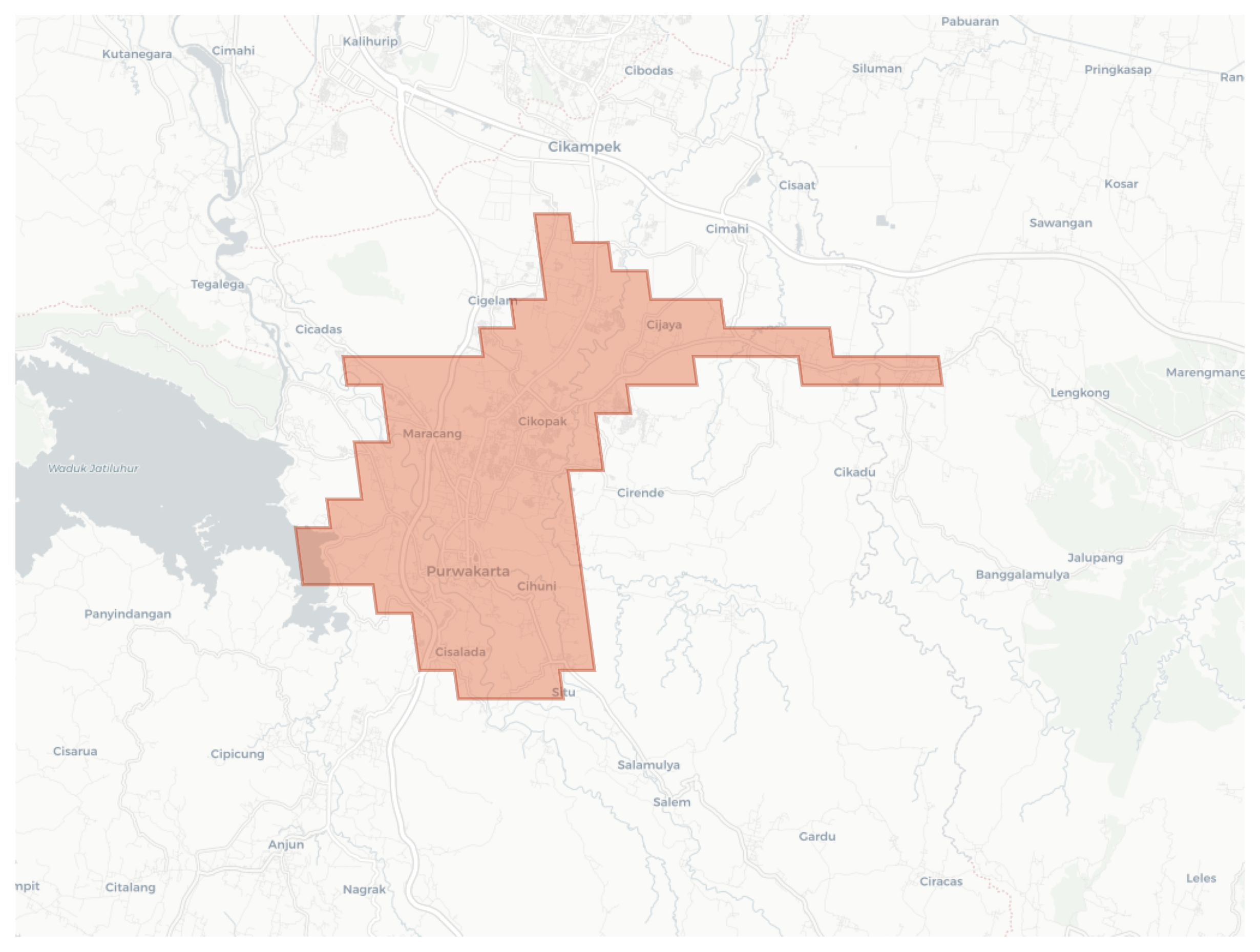 Purwakarta geographic map