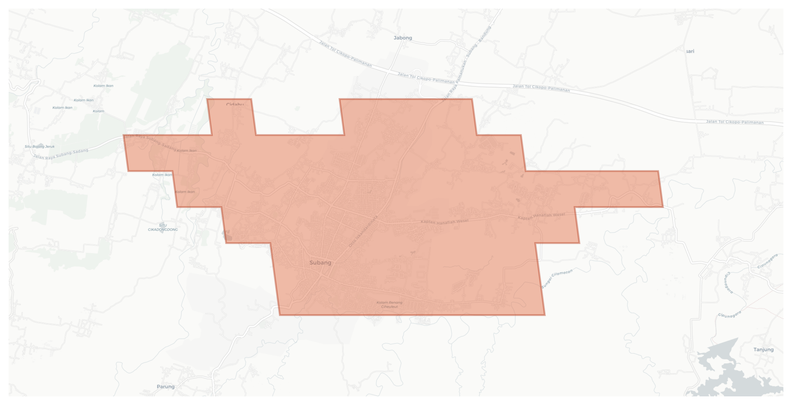 Subang geographic map