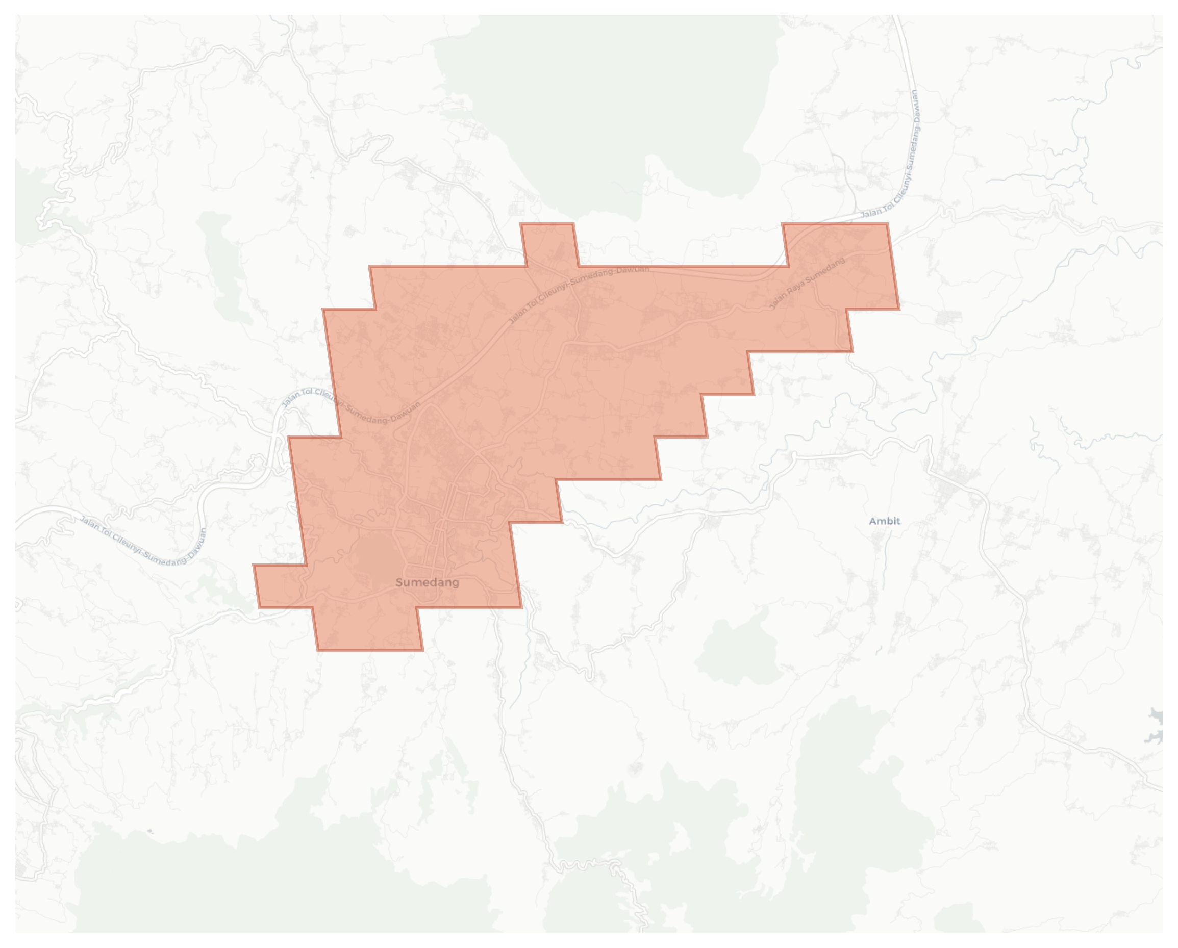 Sumedang geographic map
