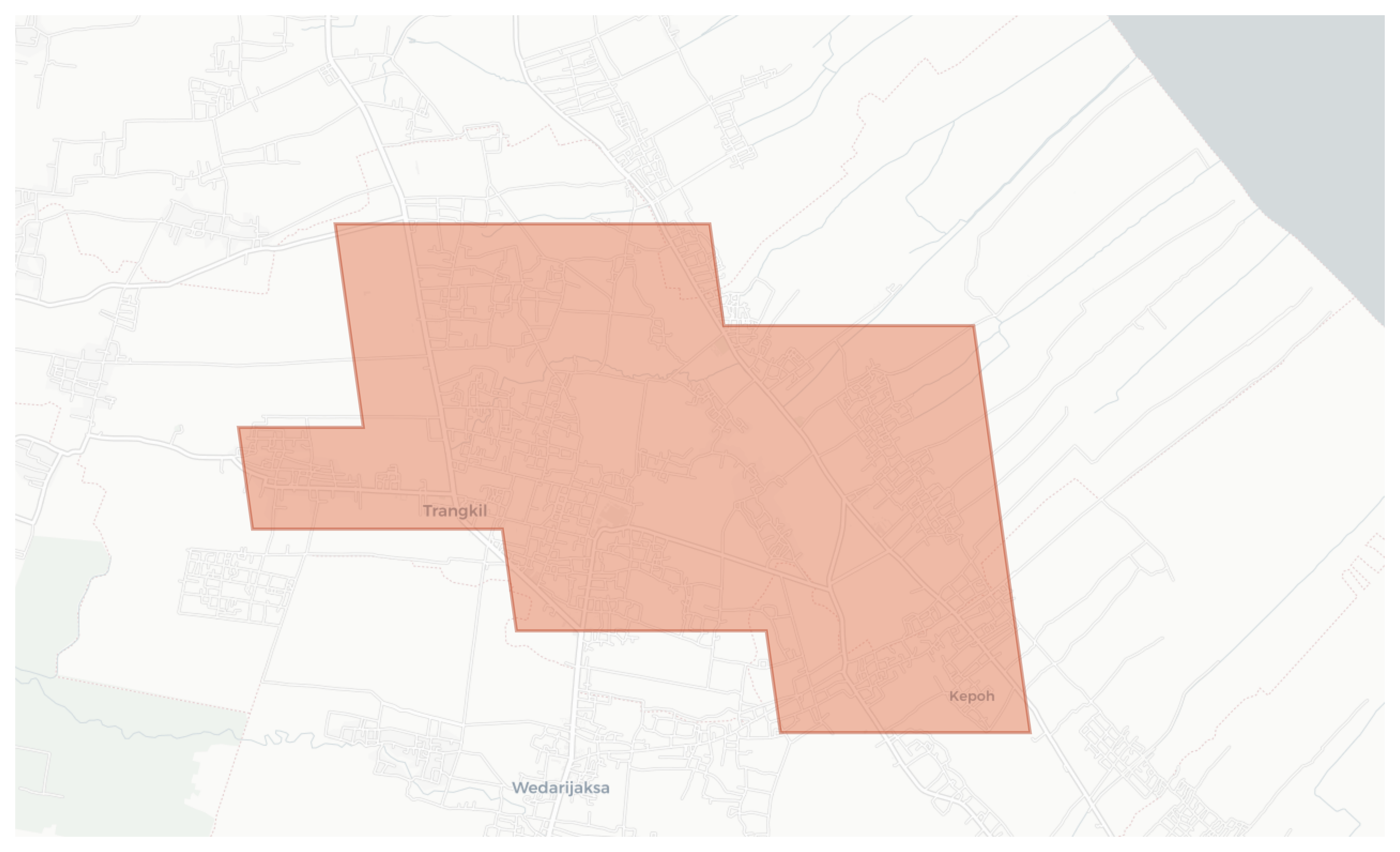 Bantengan geographic map