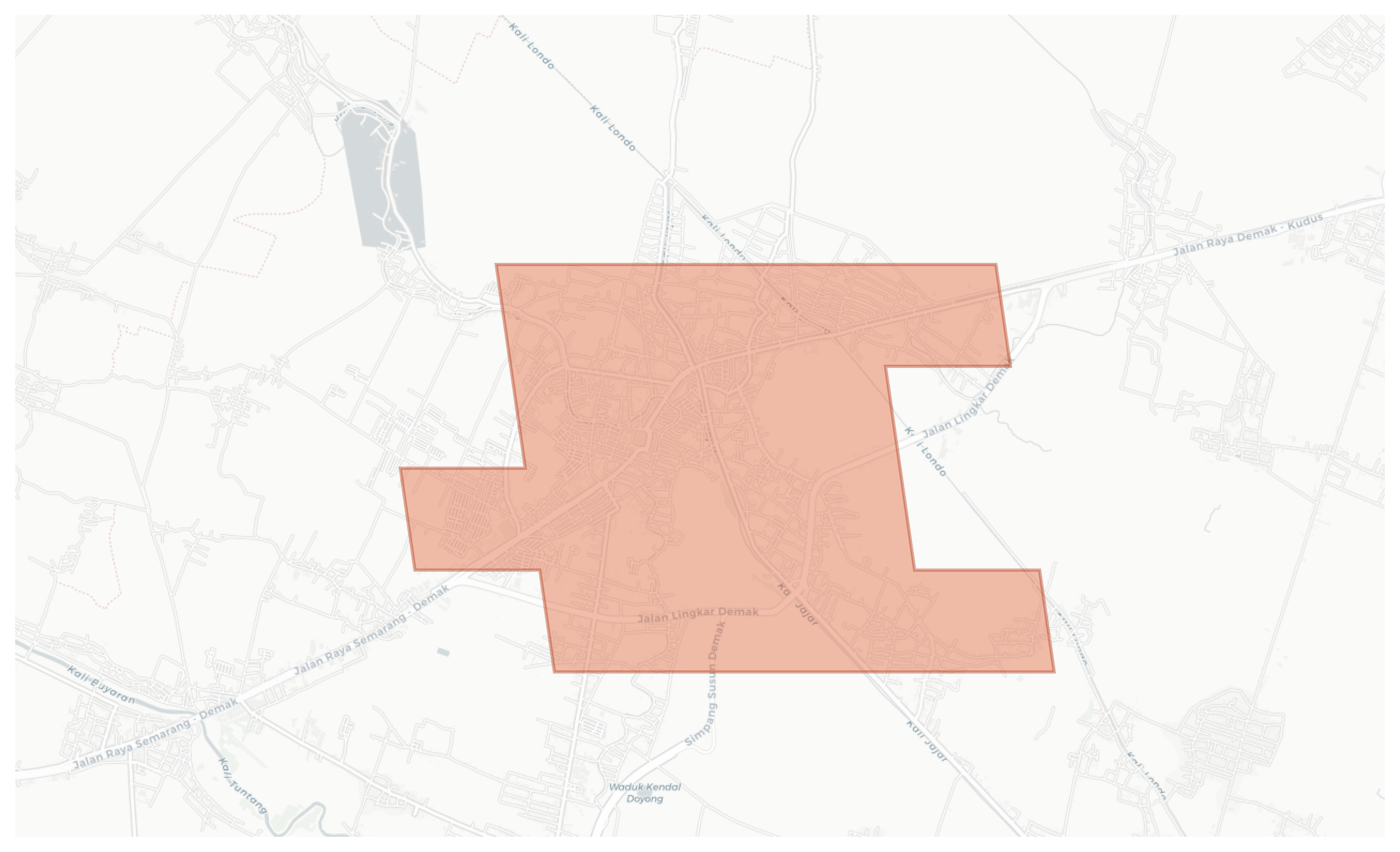 Demak geographic map