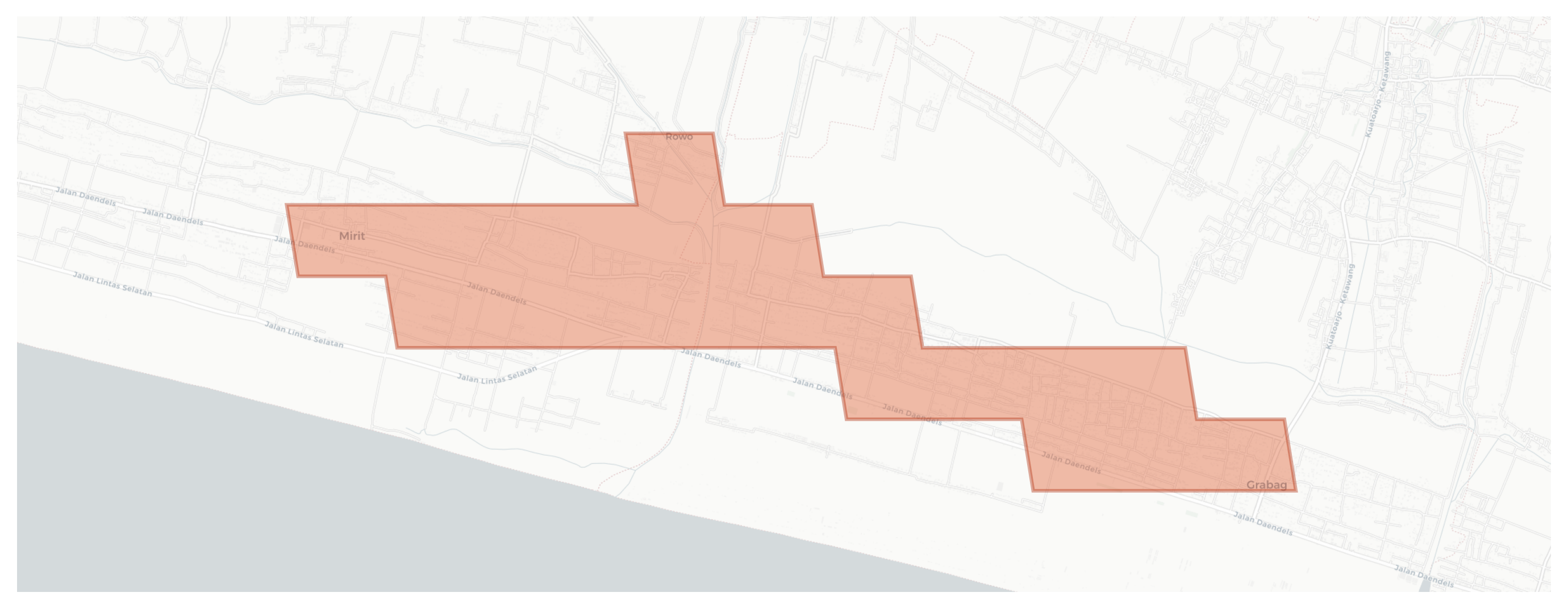 Grabag geographic map