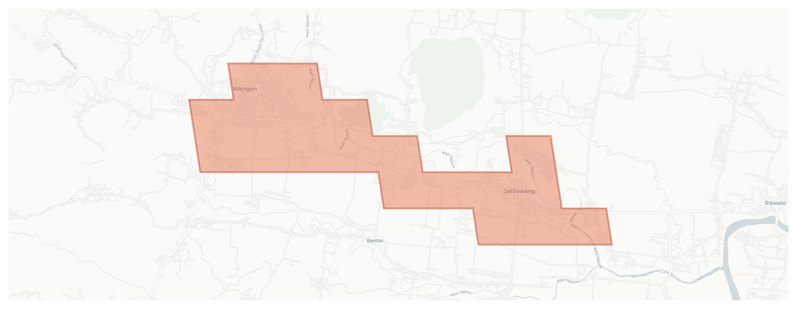 Jatilawang geographic map