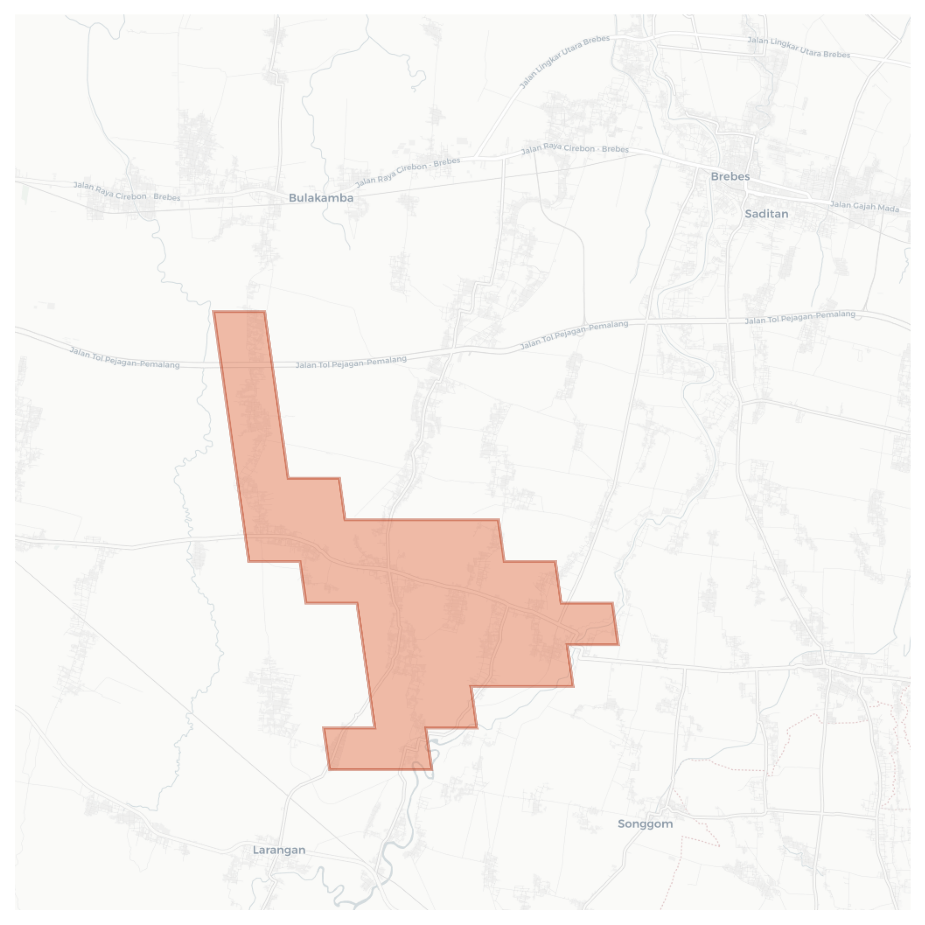 Jubang geographic map