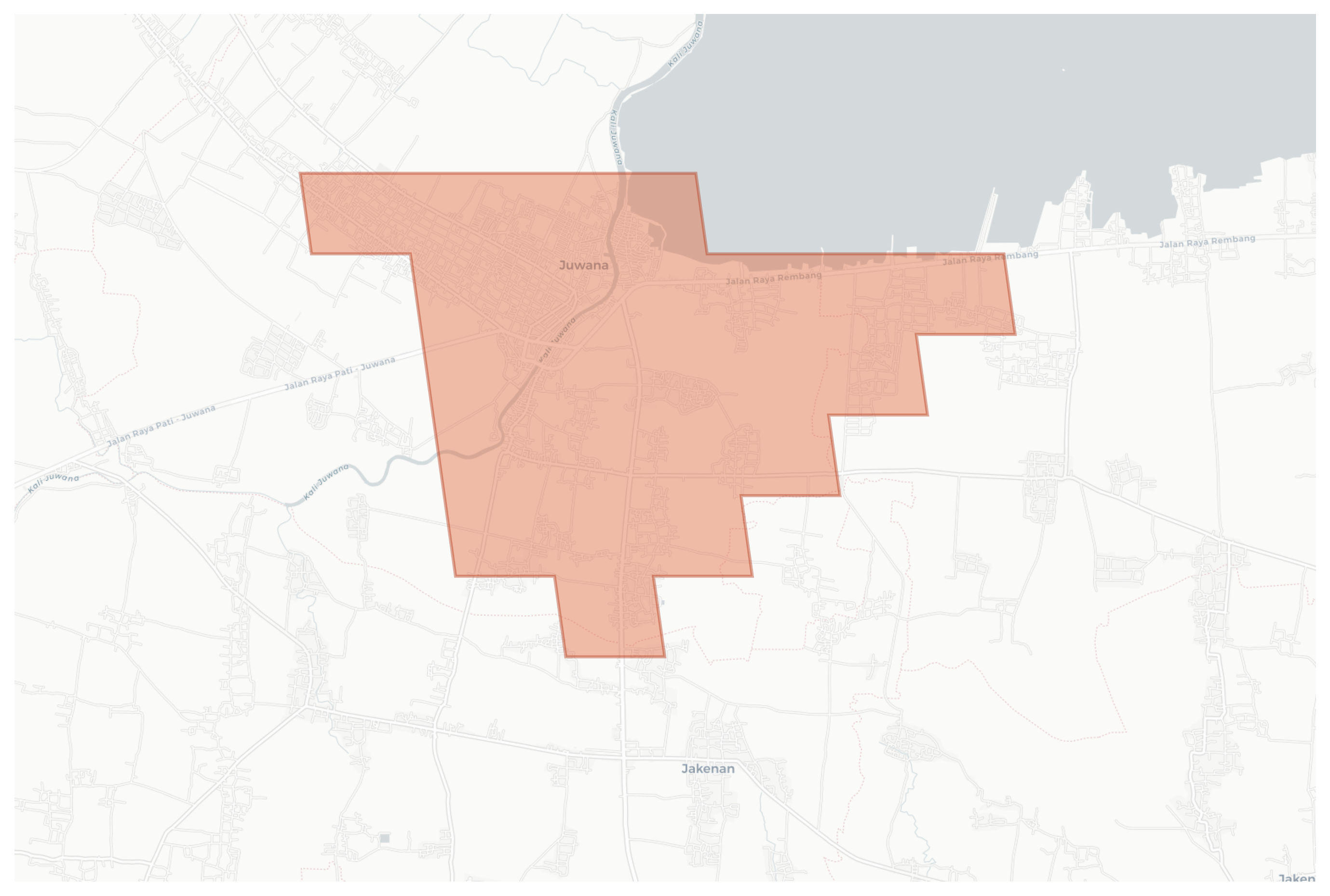 Juwana geographic map