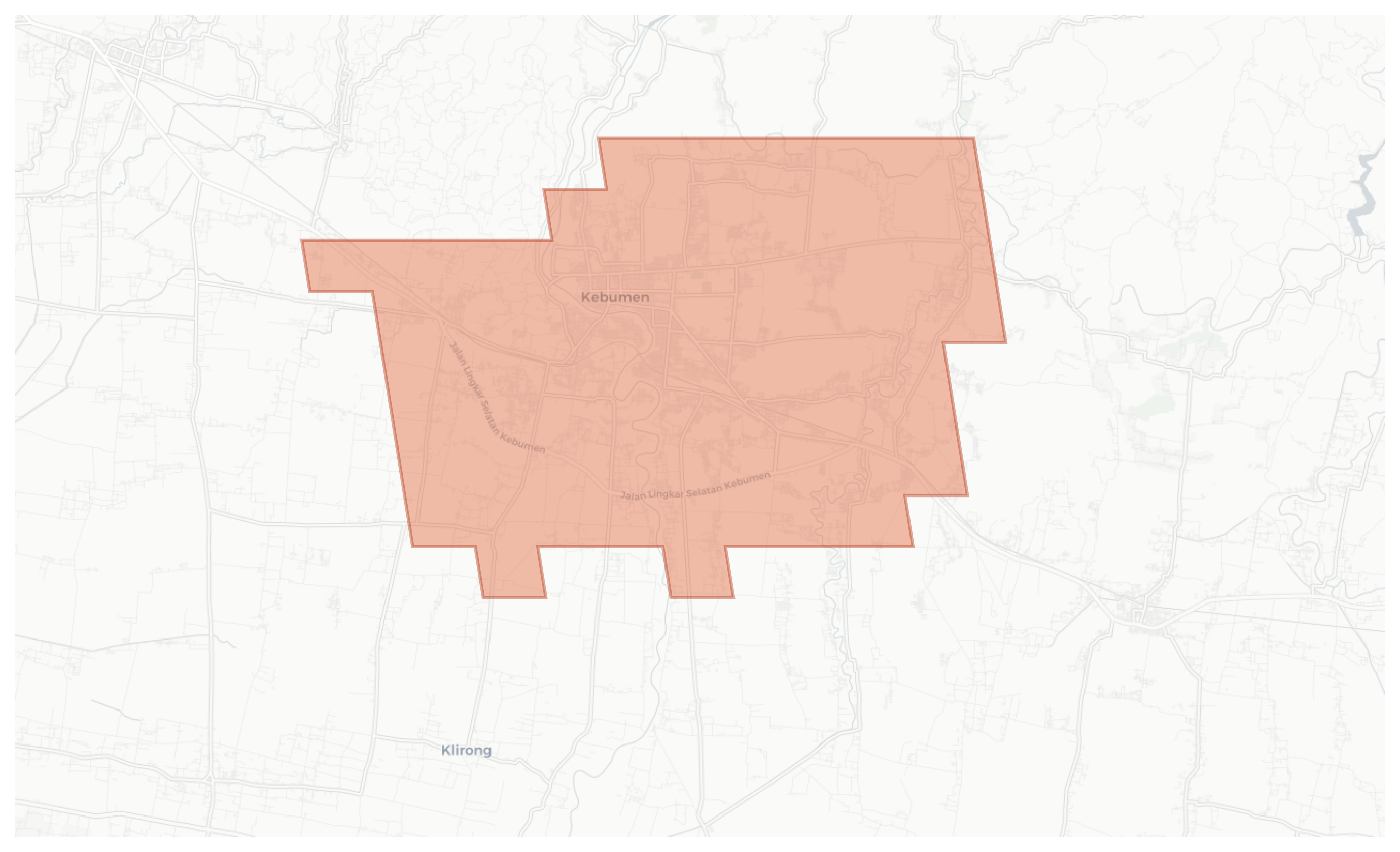 Kebumen geographic map