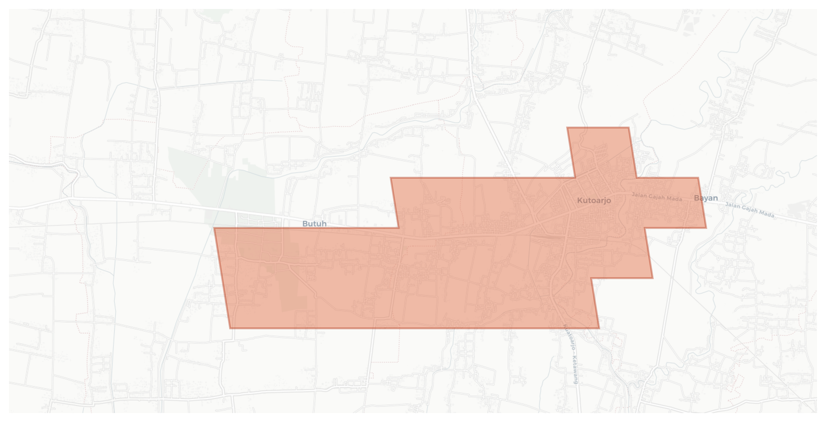 Kutoarjo geographic map