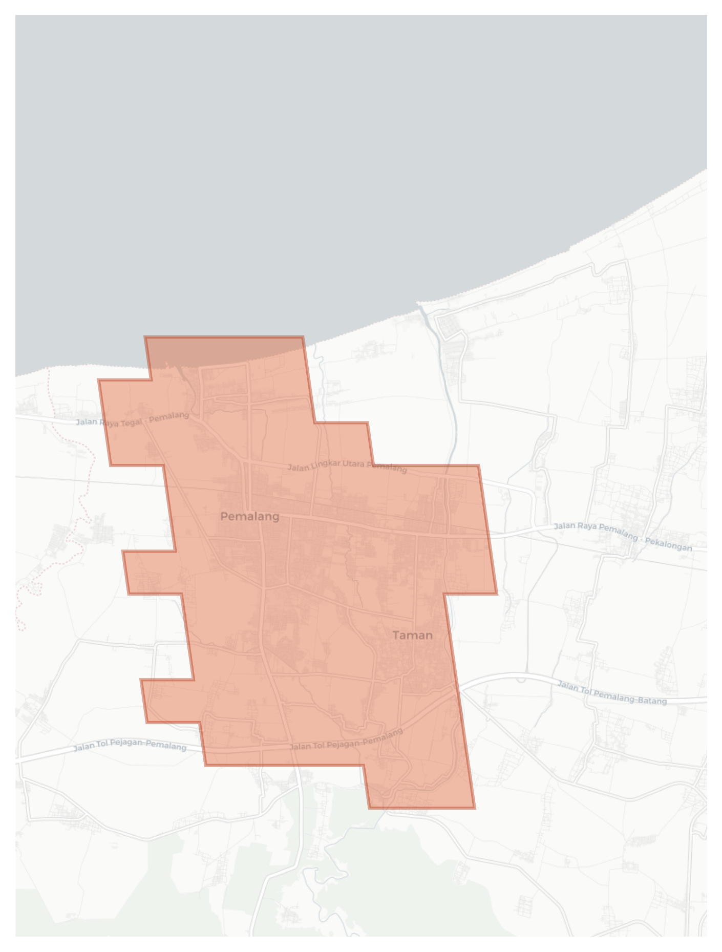 Pemalang geographic map