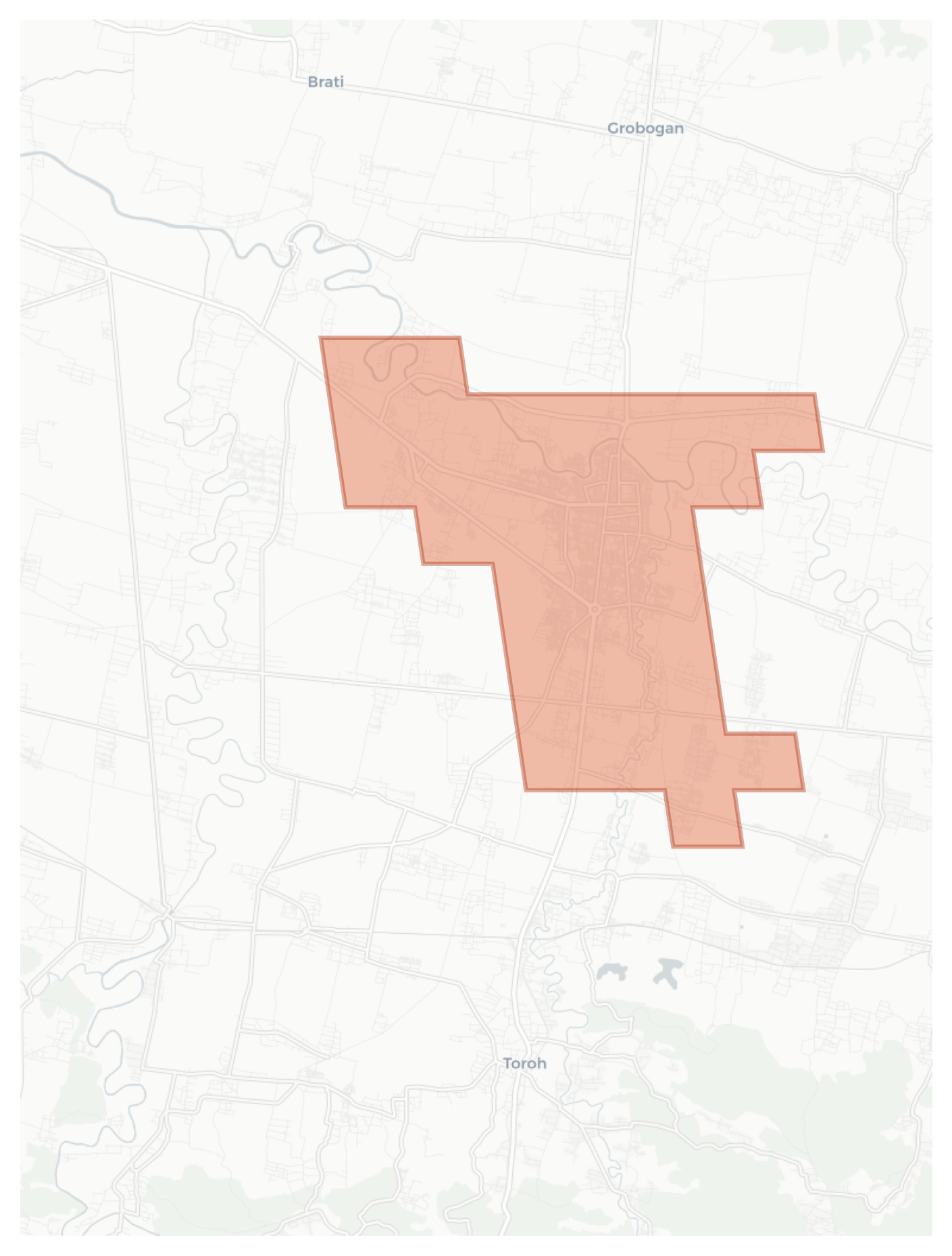 Purwodadi geographic map