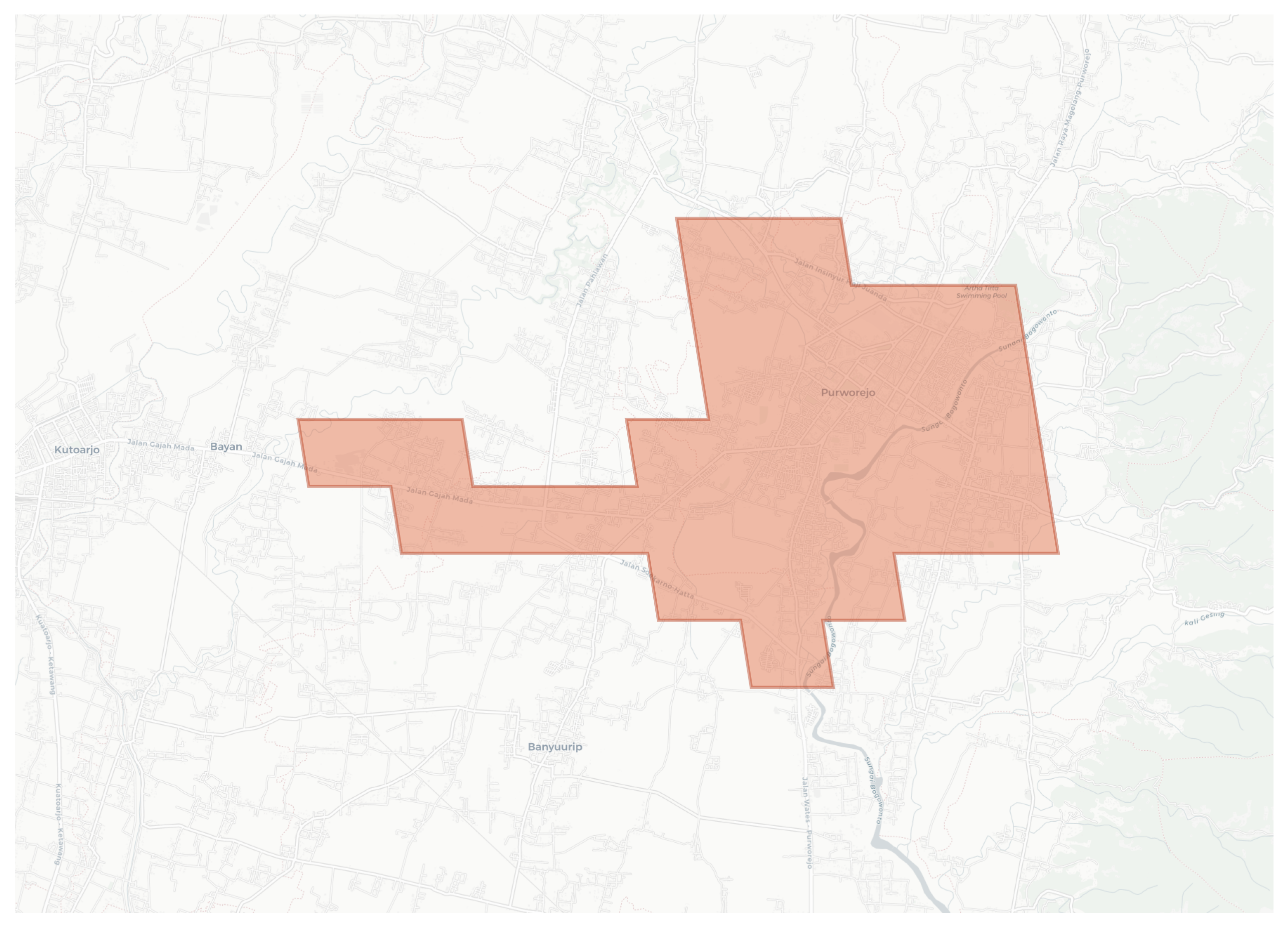 Purworejo geographic map