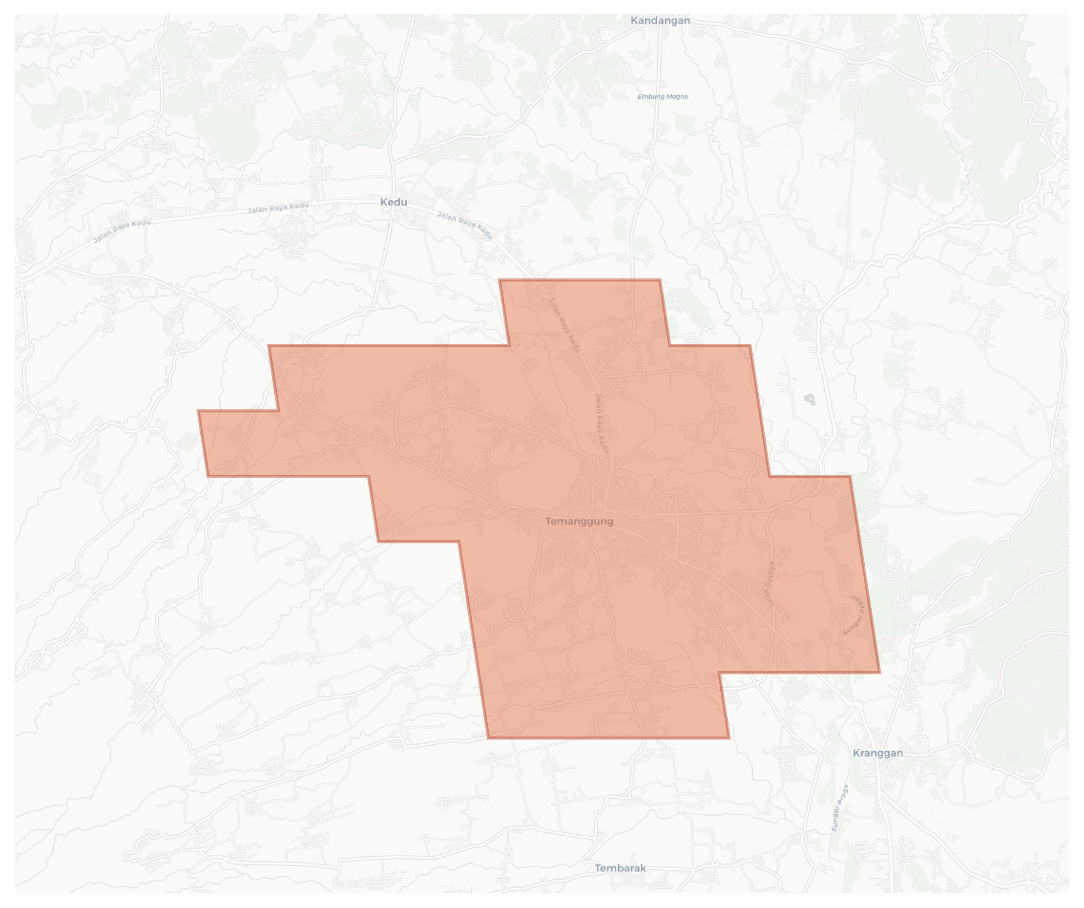 Temanggung geographic map