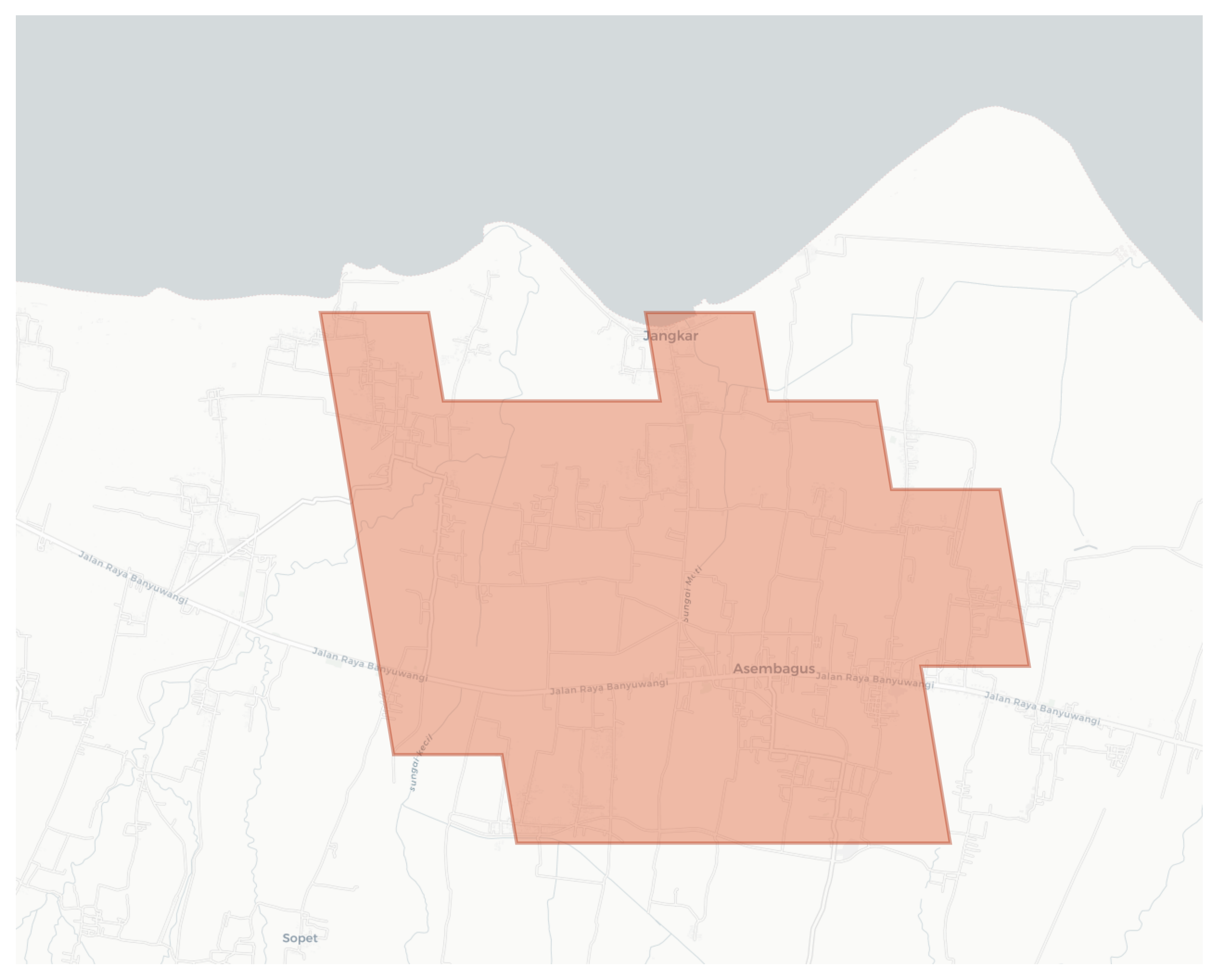 Asembagus geographic map