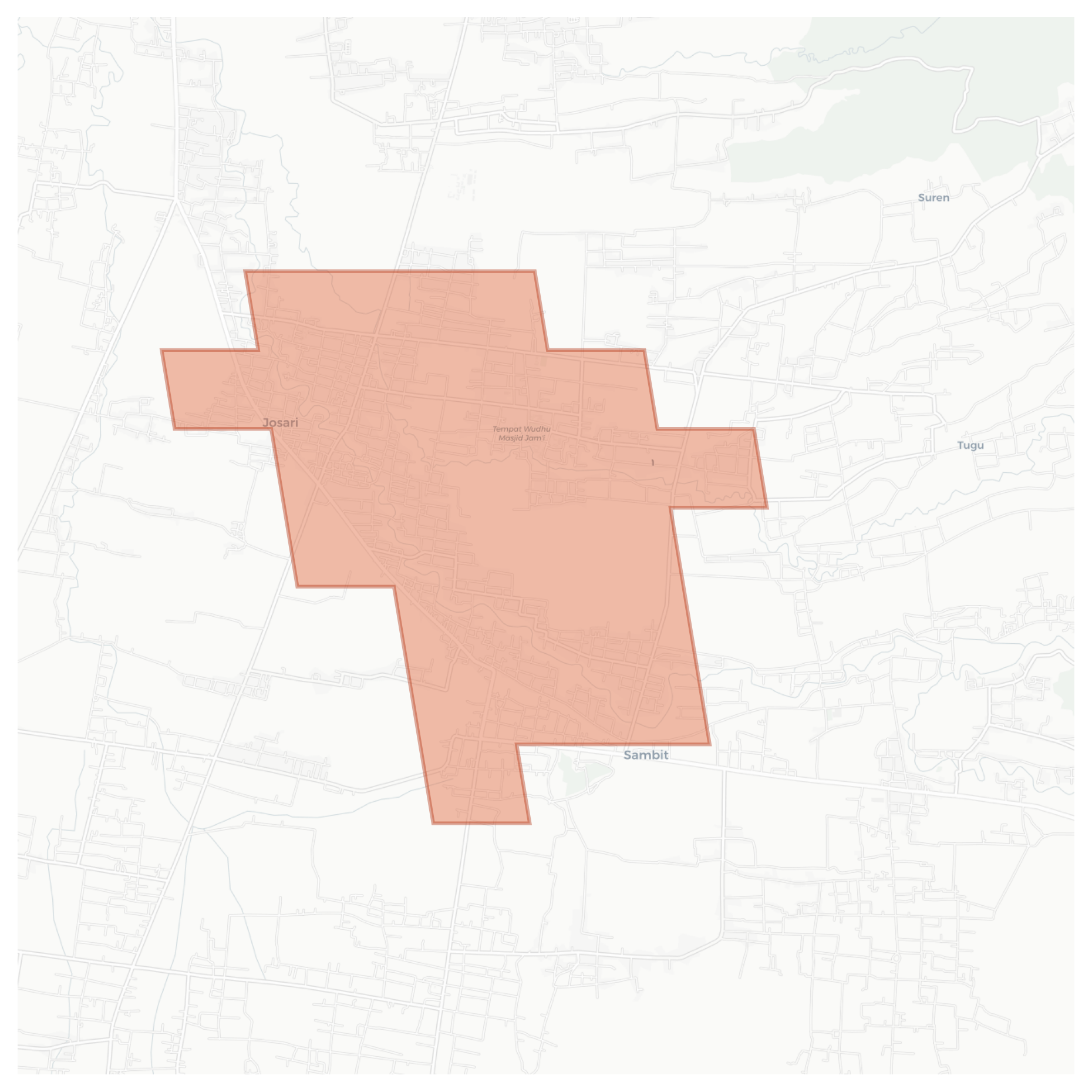 Joresan geographic map
