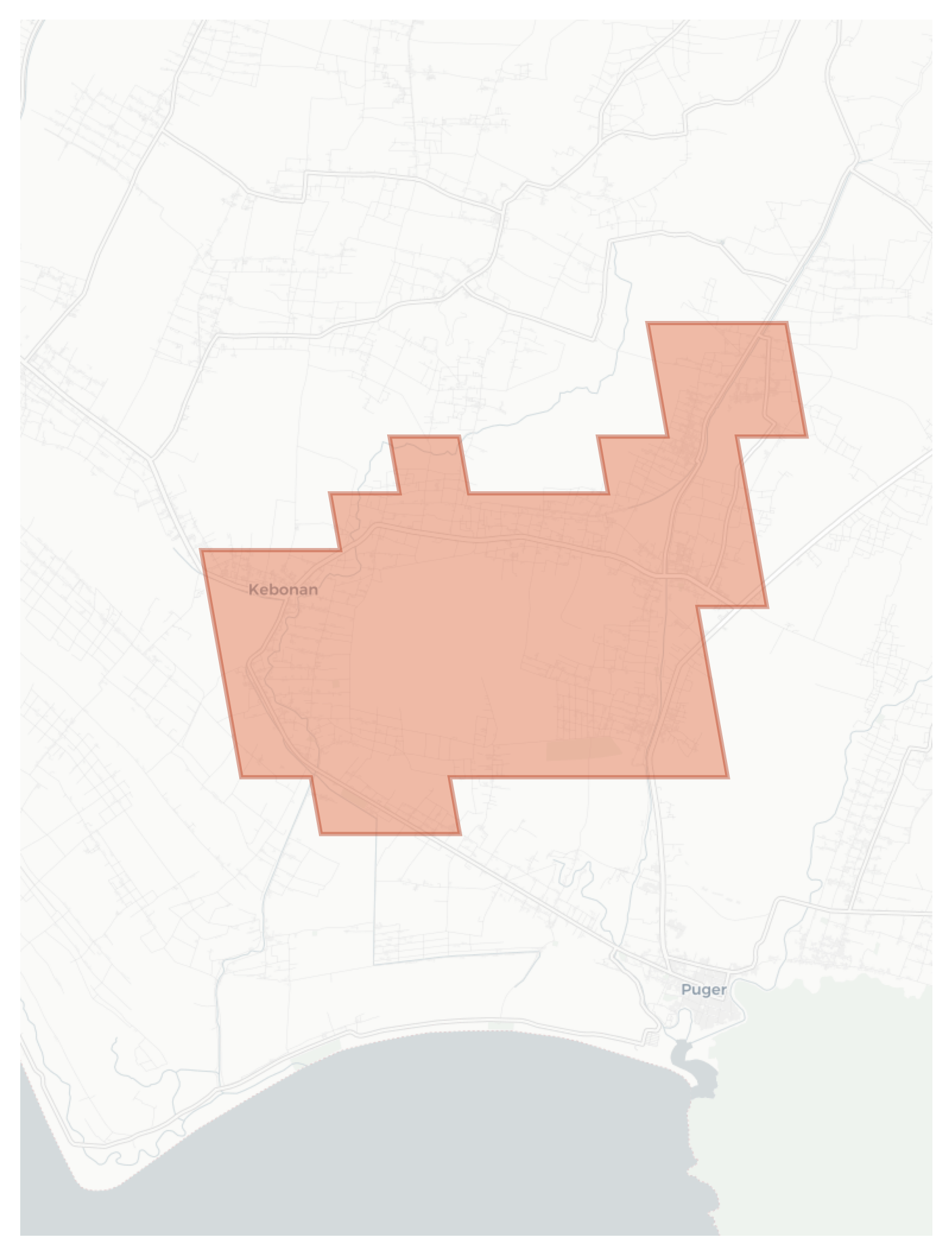 Kebonan geographic map