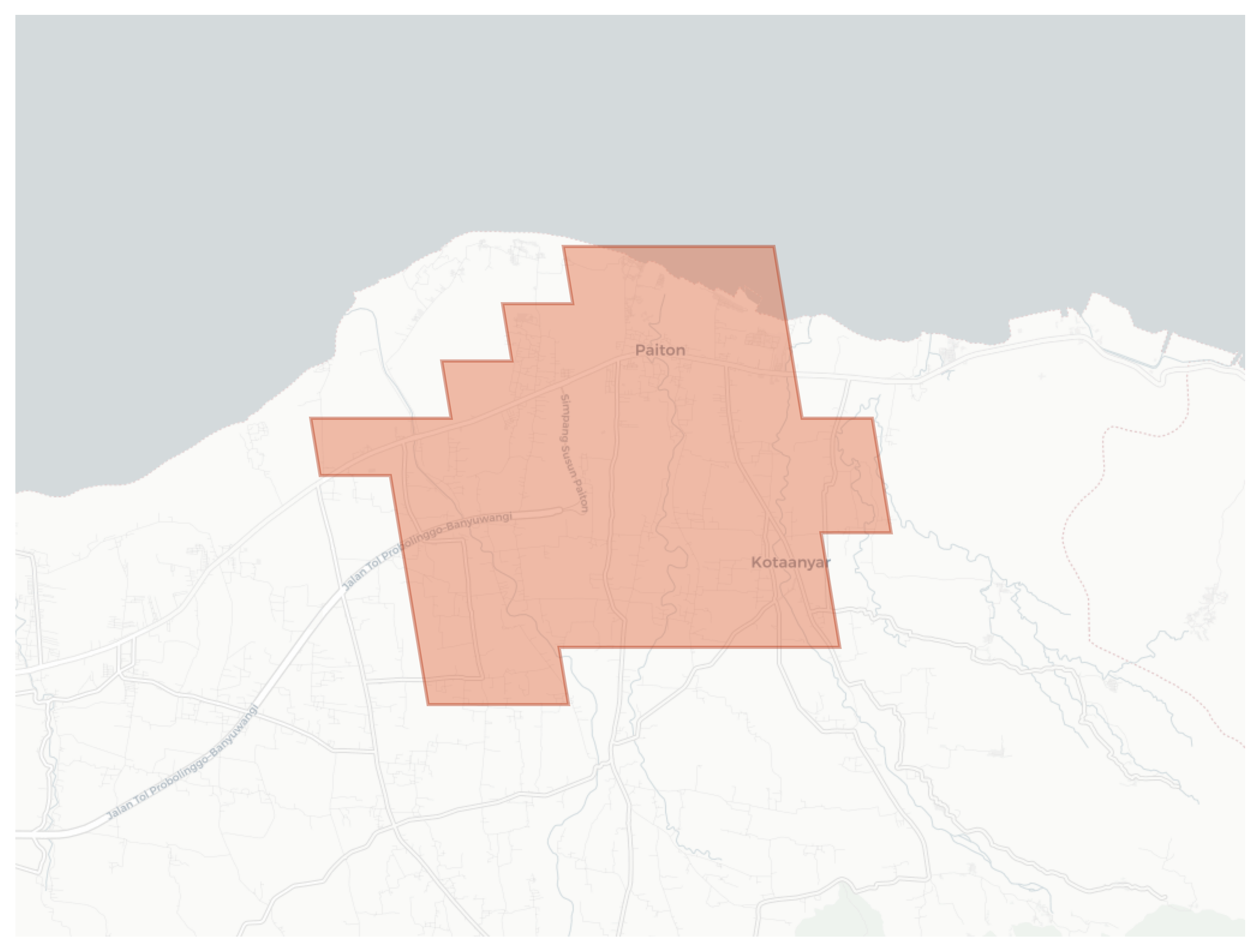 Kotaanyar geographic map