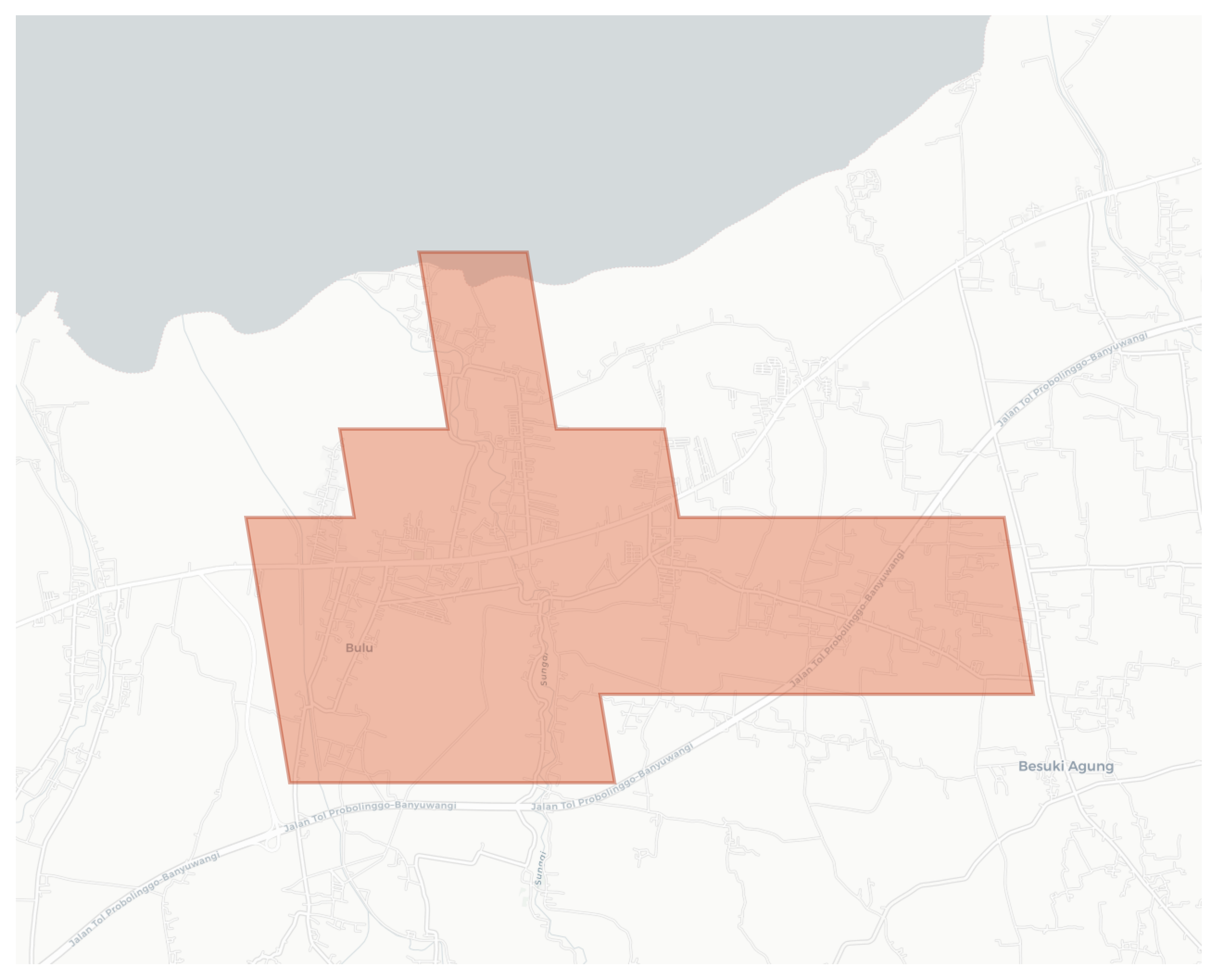 Kraksaan geographic map