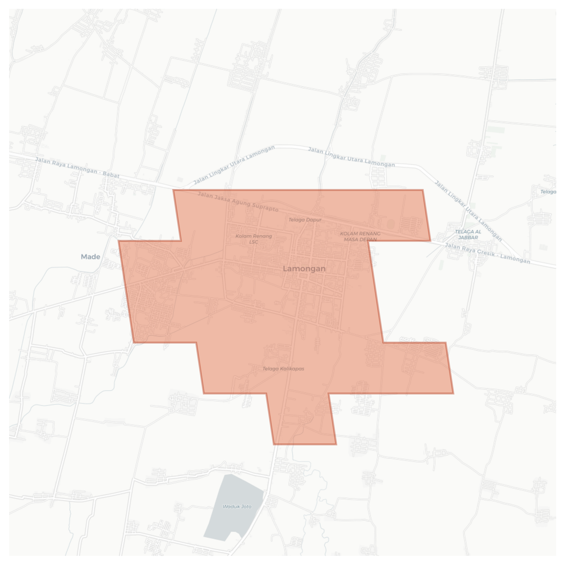 Lamongan geographic map