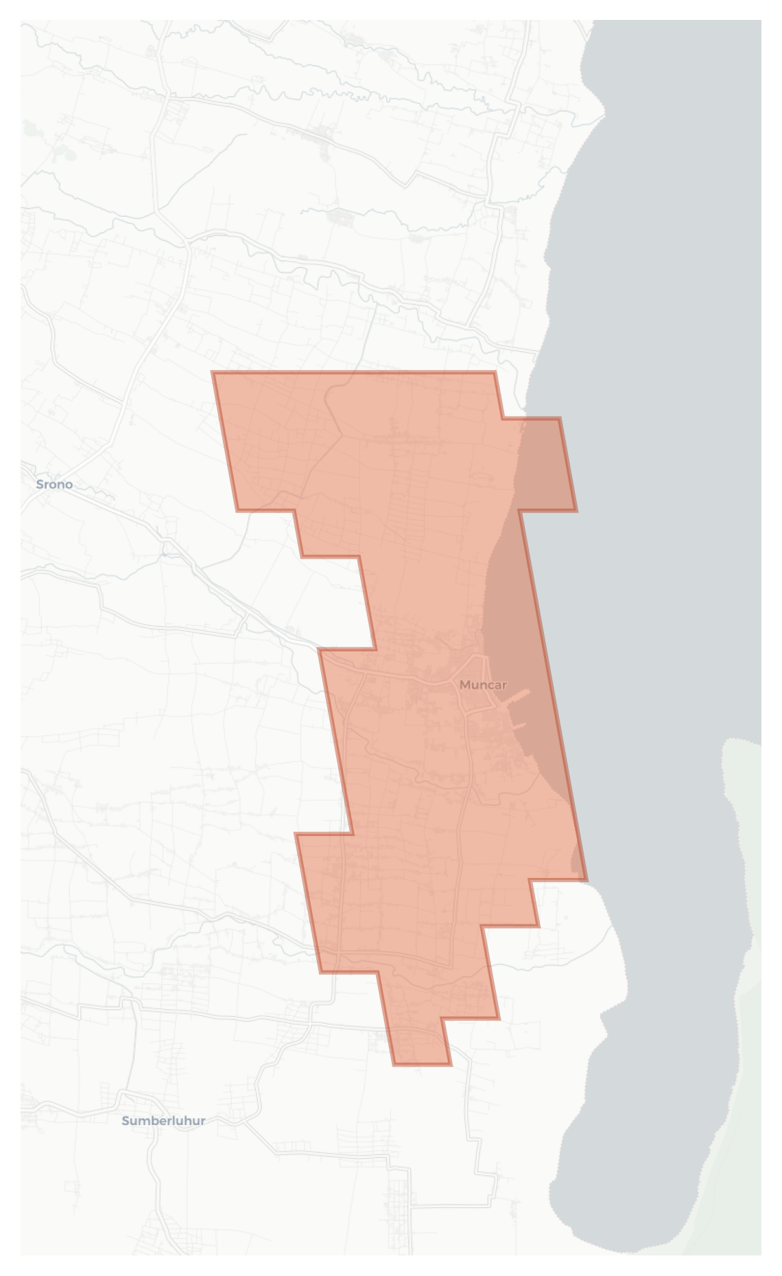 Muncar geographic map