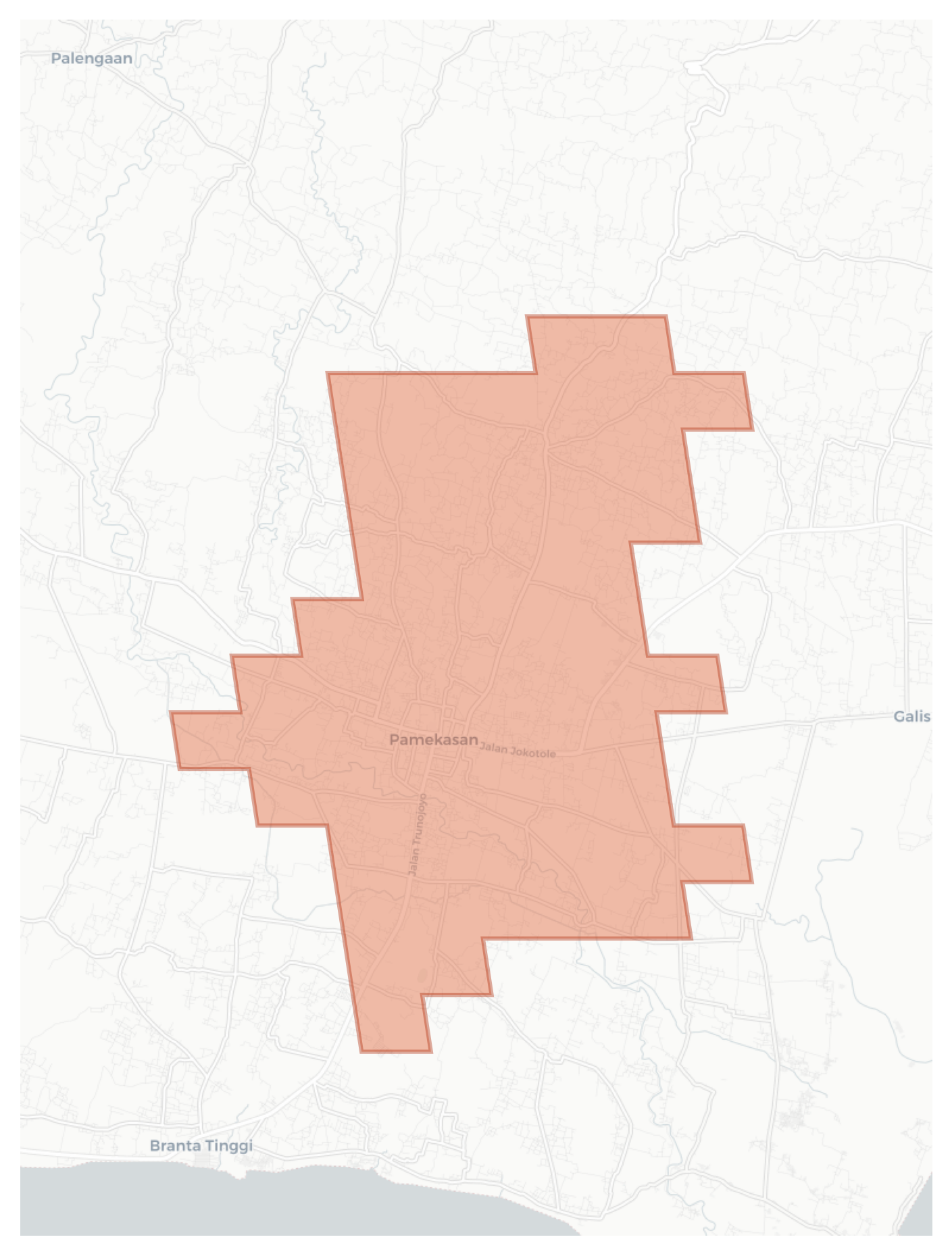 Pamekasan geographic map