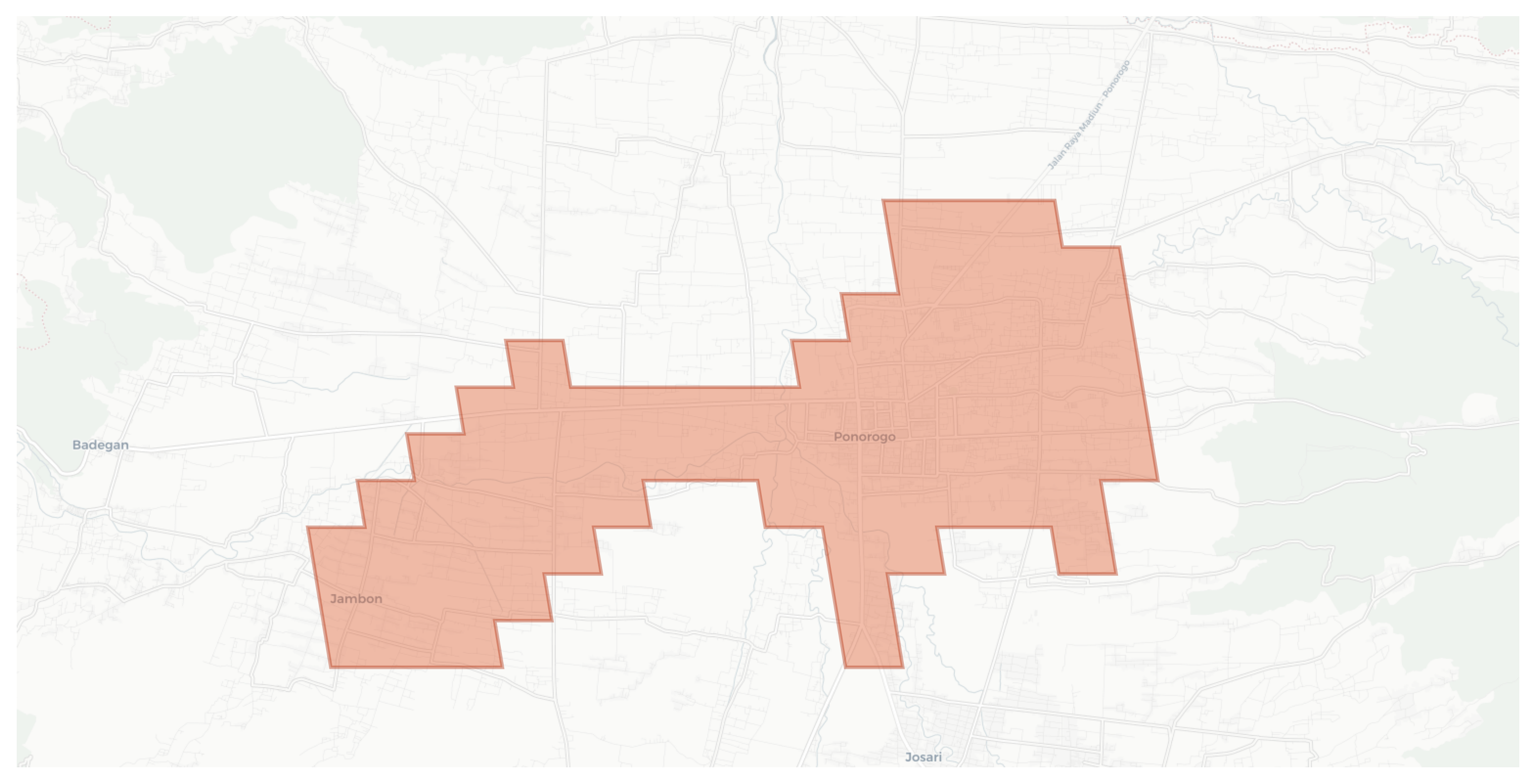 Ponorogo geographic map